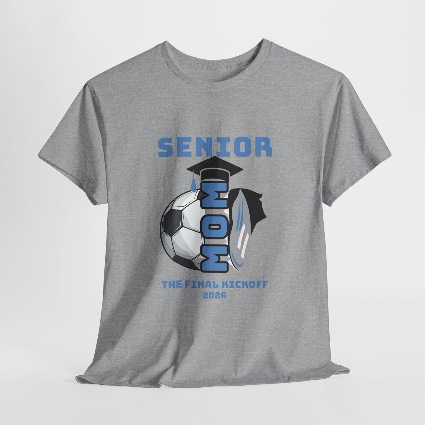 Senior Soccer Heavy Cotton Tee, Graduation Shirt, Class of 2026 Apparel