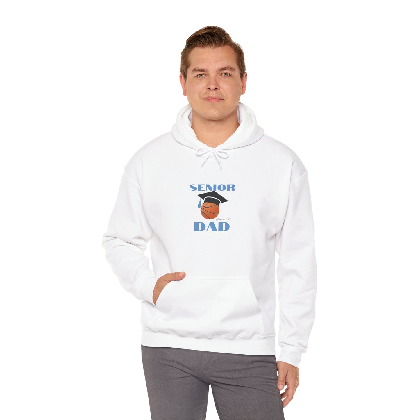 Graduation Basketball Hoodie for Dads, Unisex Heavy Blend Sweatshirt, Senior Dad, Basketball Dad Apparel, Sportswear for Celebrations