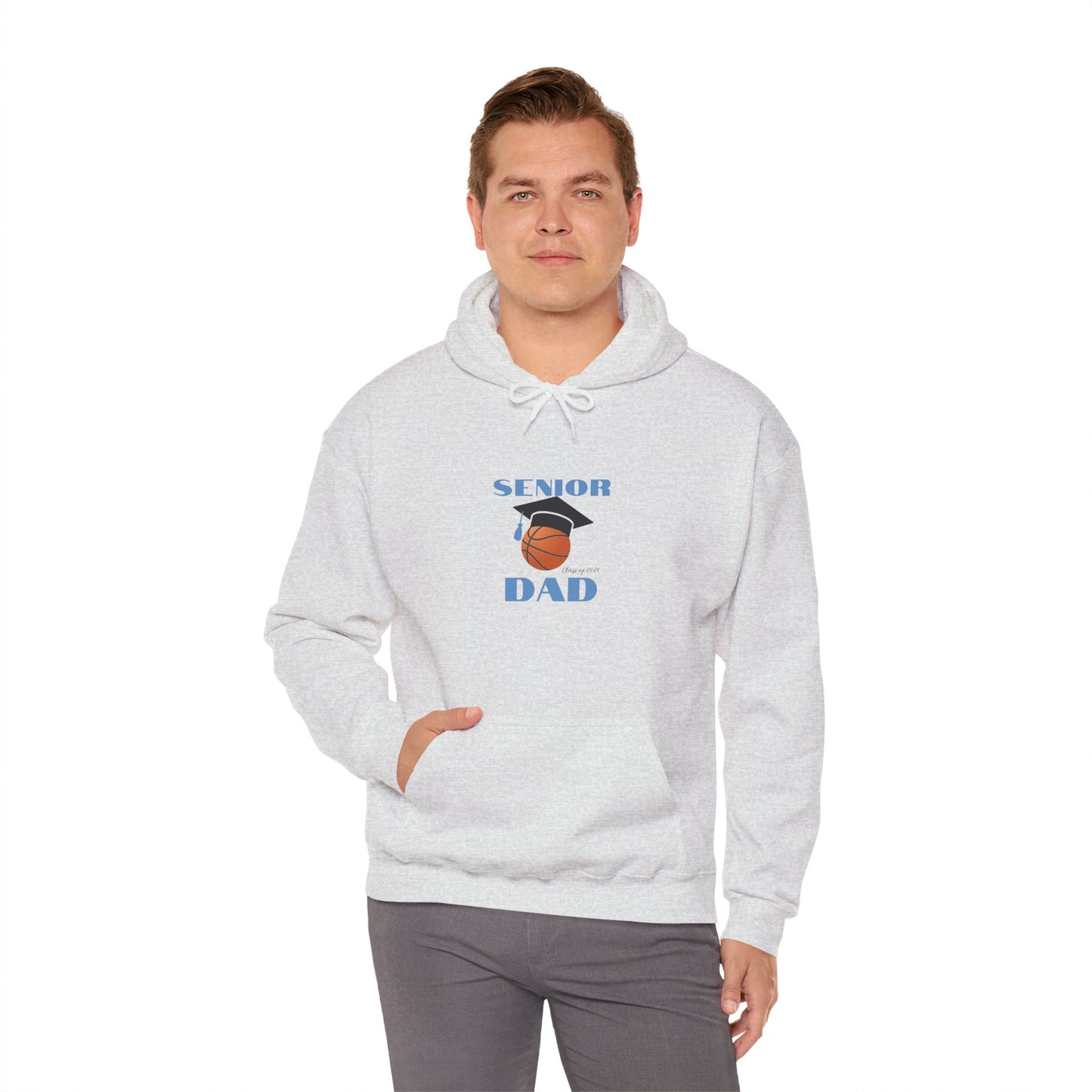 Graduation Basketball Hoodie for Dads, Unisex Heavy Blend Sweatshirt, Senior Dad, Basketball Dad Apparel, Sportswear for Celebrations