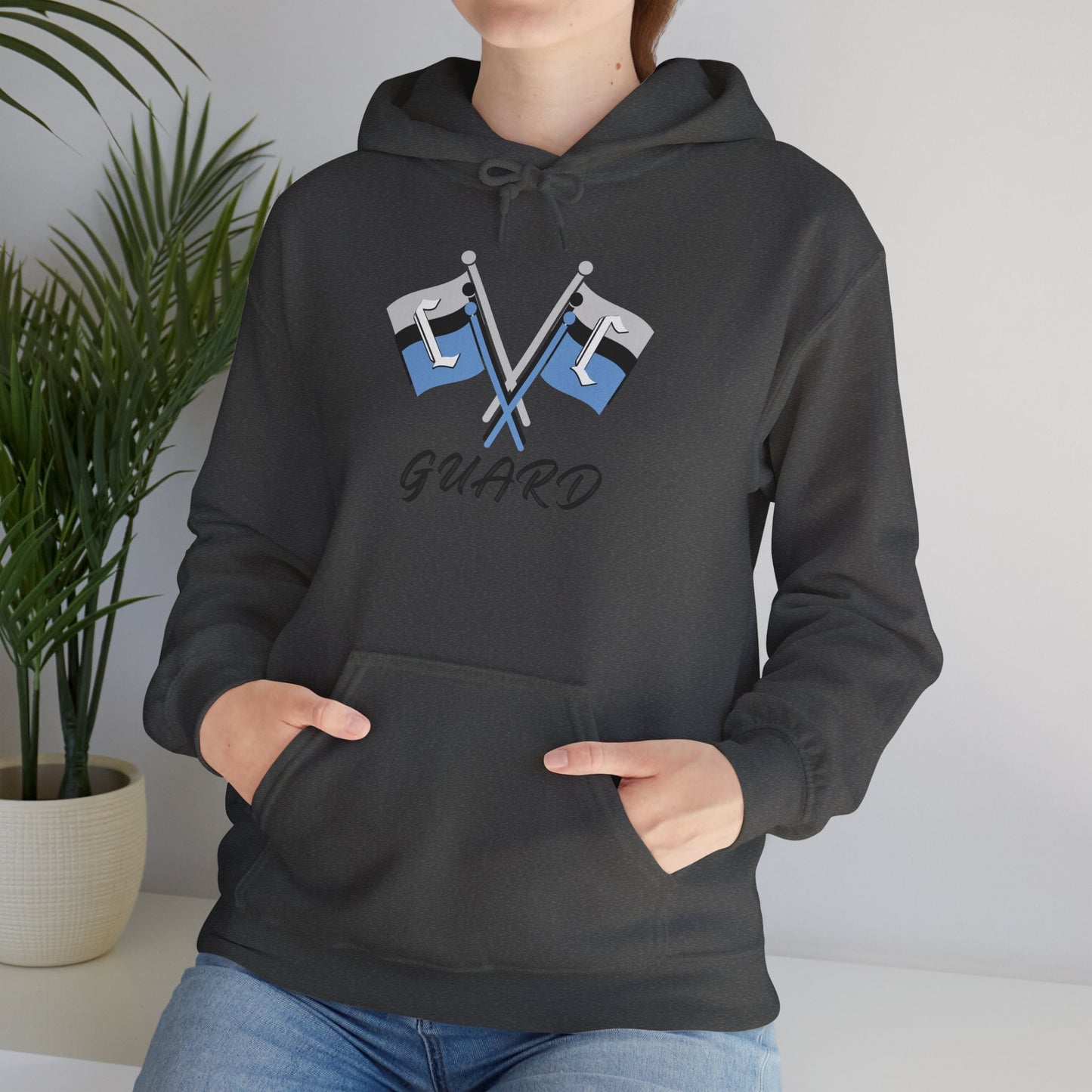 Collins Color Guard Hoodie, Unisex Heavy Blend Sweatshirt, Sports Gear, Hooded Sweatshirt, Team Apparel