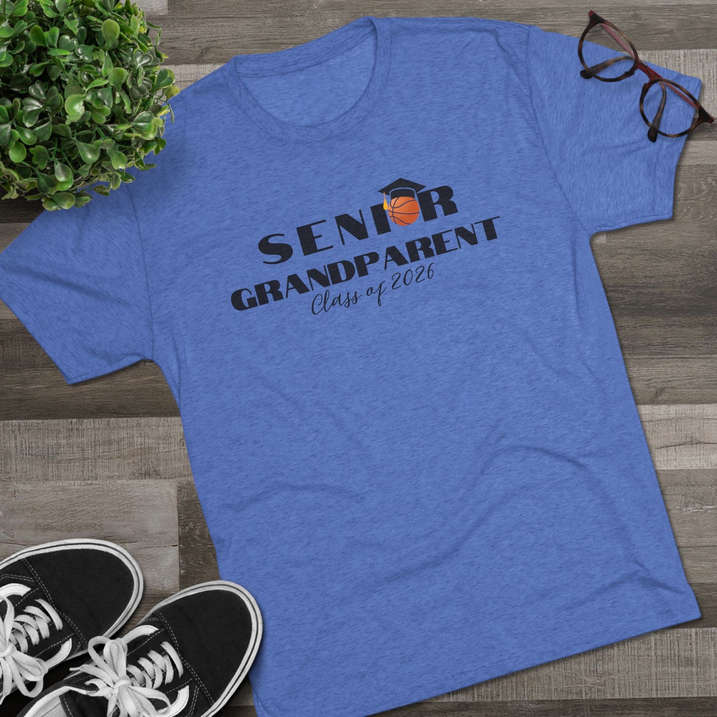 Senior Basketball Grandparent Crew Tee, Graduation, Unisex Shirt, Class of 2026 Apparel