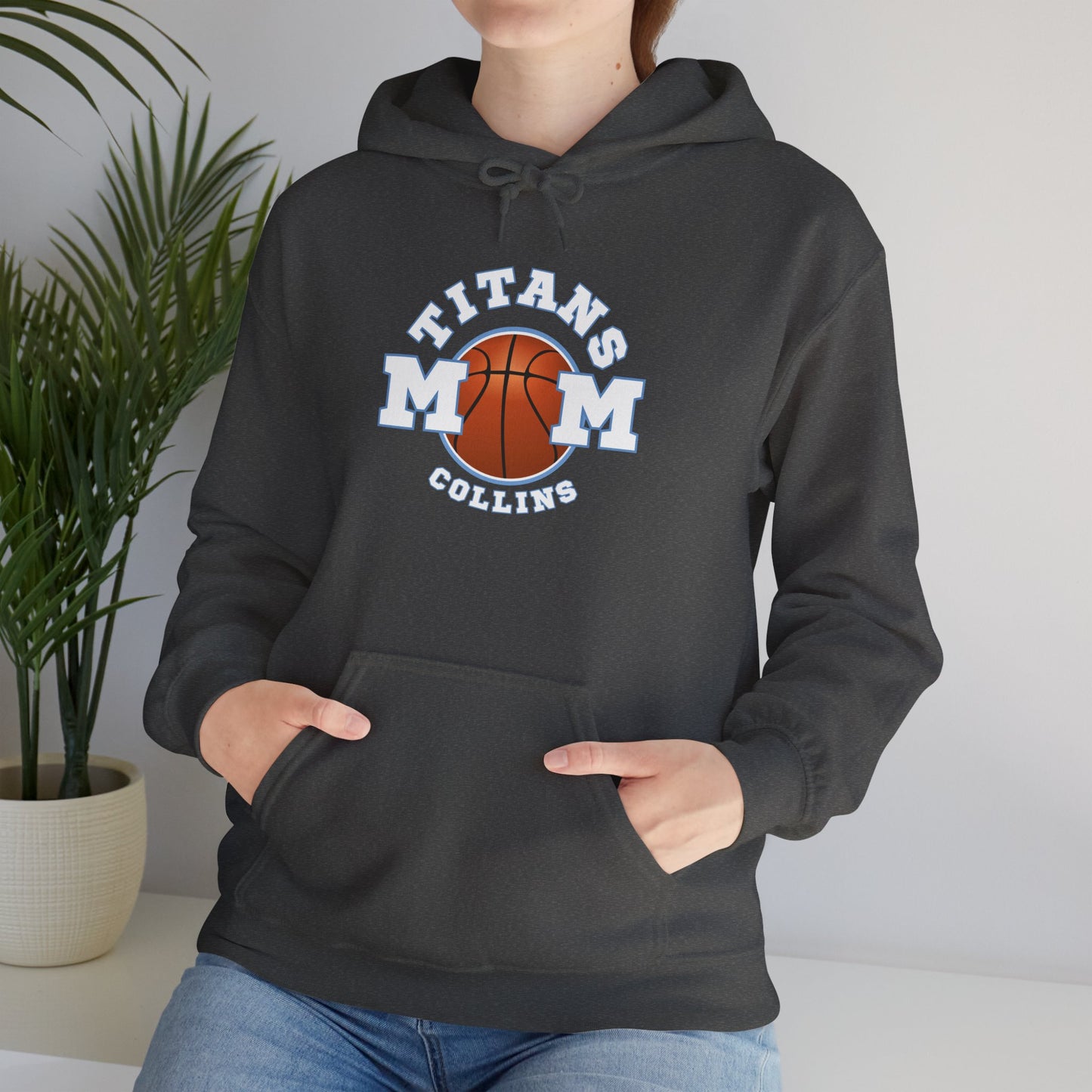 Titans MOM Basketball Hoodie – Personalized Collins Team Spirit Sweatshirt