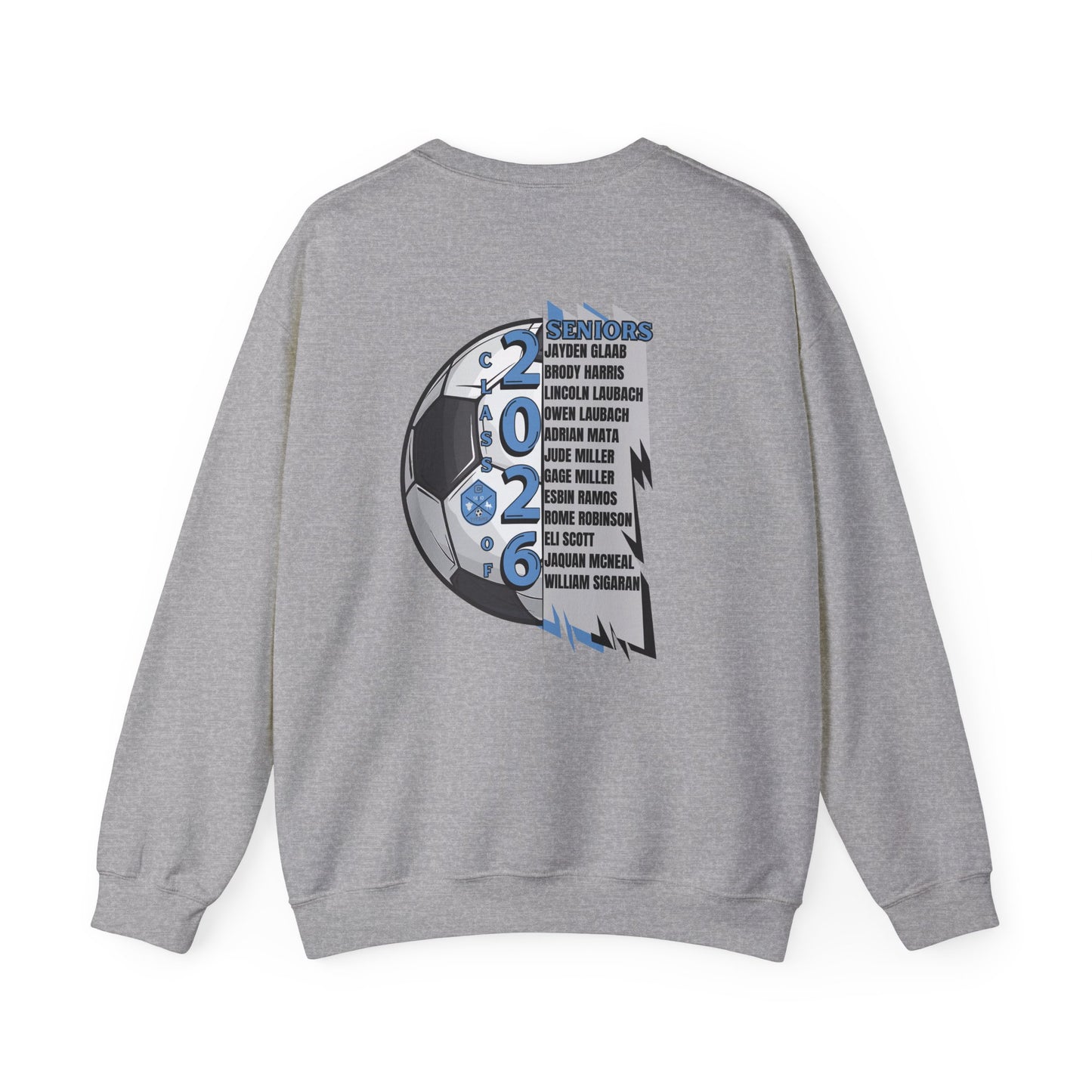 Collins Soccer Seniors Crewneck Sweatshirt, Class of 2026, High School Soccer
