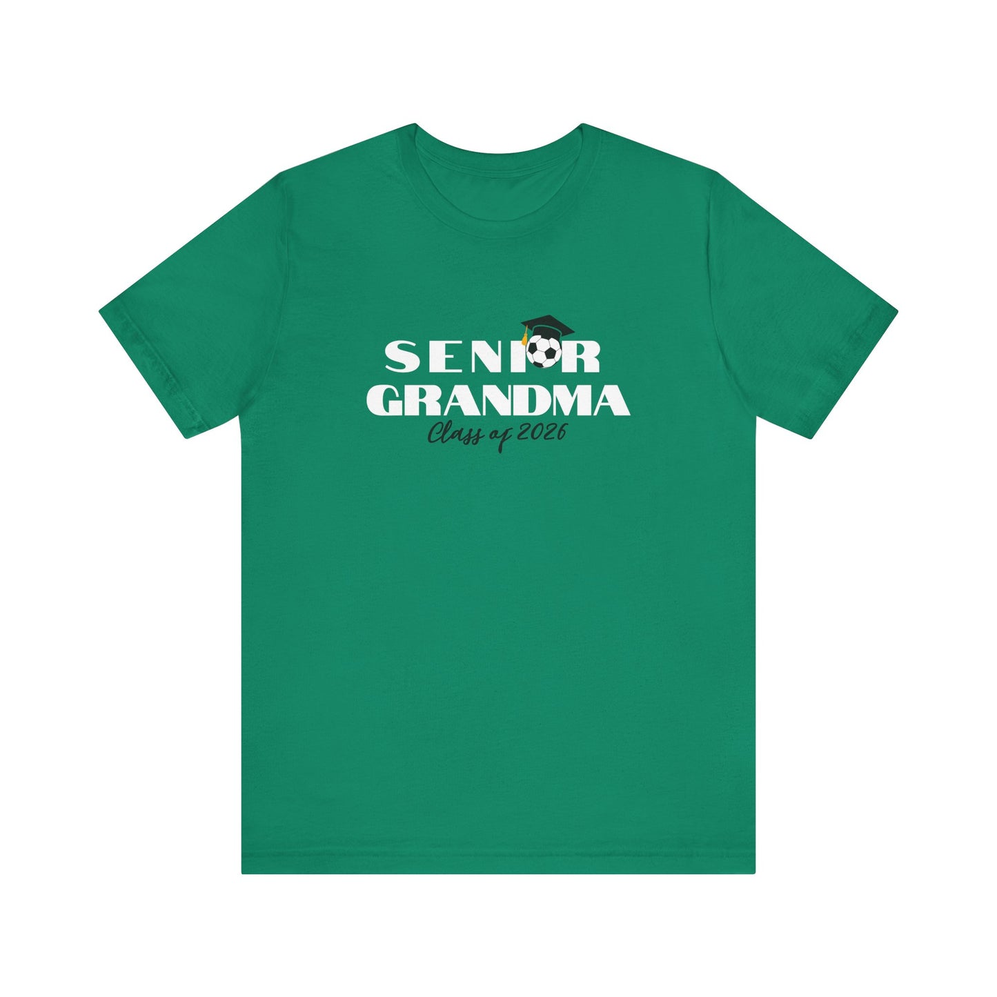 Soccer Senior Grandma Jersey T-Shirt, Class of 2026 Shirt, Gift for Graduation, Family Celebration