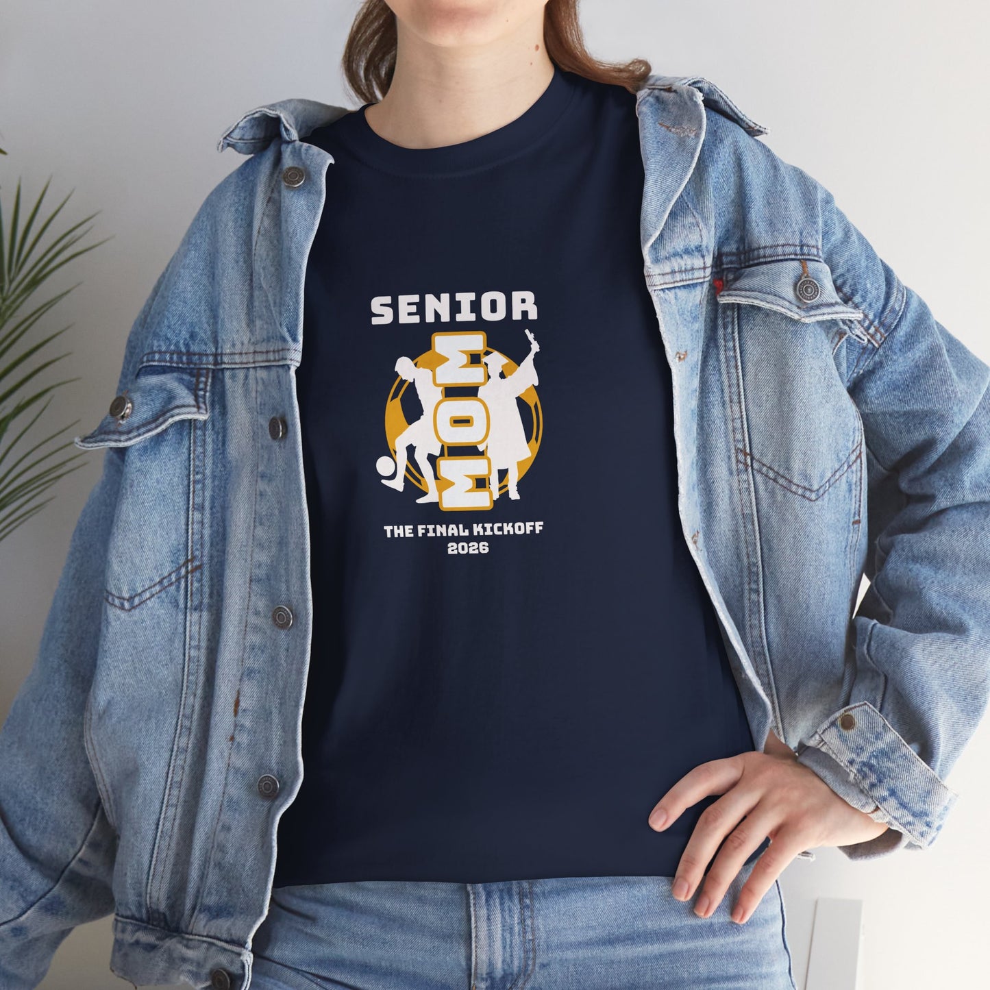 Final Kickoff Soccer Mom Heavy Cotton Tee | Graduation Gift, Class of 2026 Shirt, High School Senior Apparel, Comfortable Casual Wear, Printed Tee
