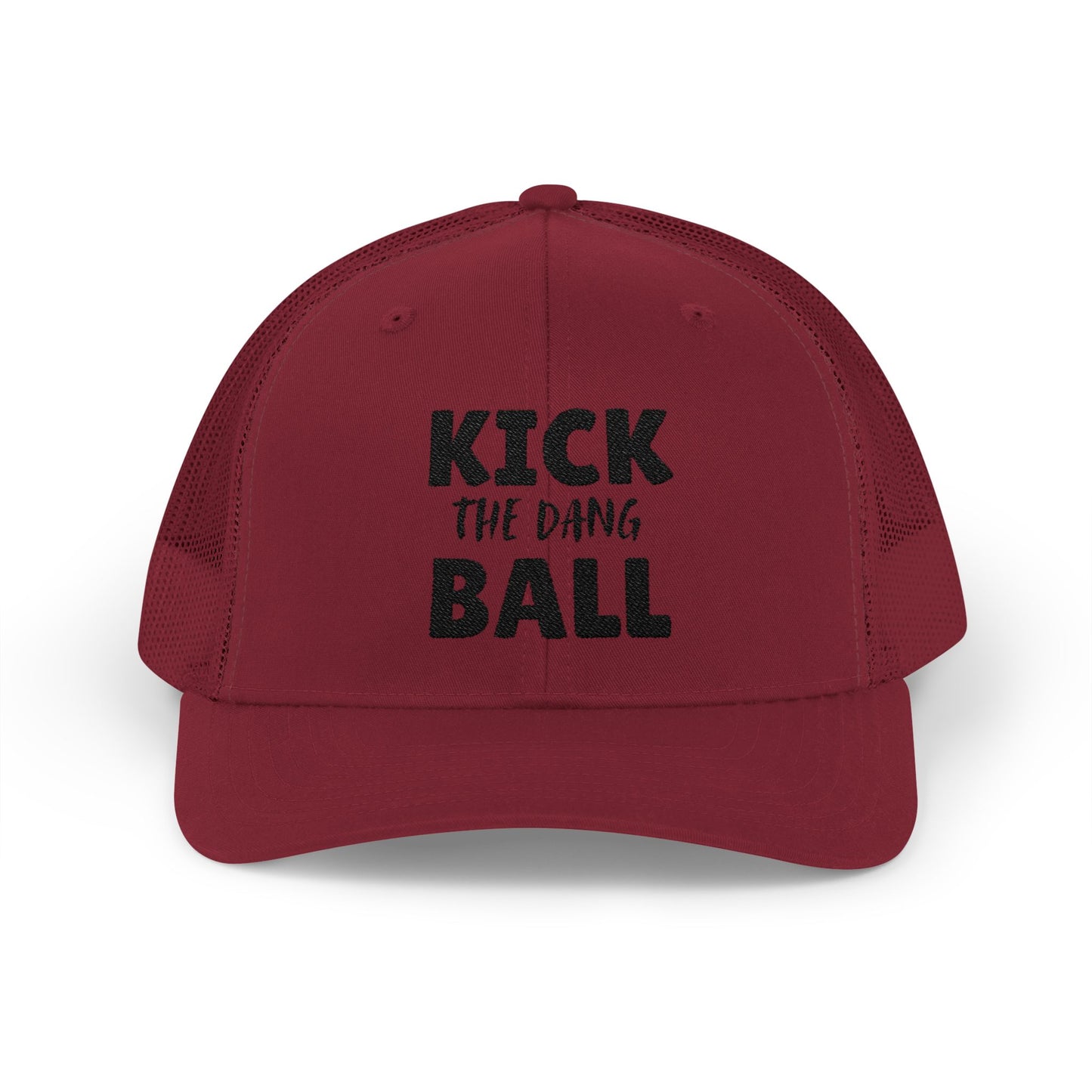 Kick the Dang Ball Snapback Trucker Cap, Sports Cap, Casual Cap, Gift for Athletes, Fun Hat for Outdoor Events
