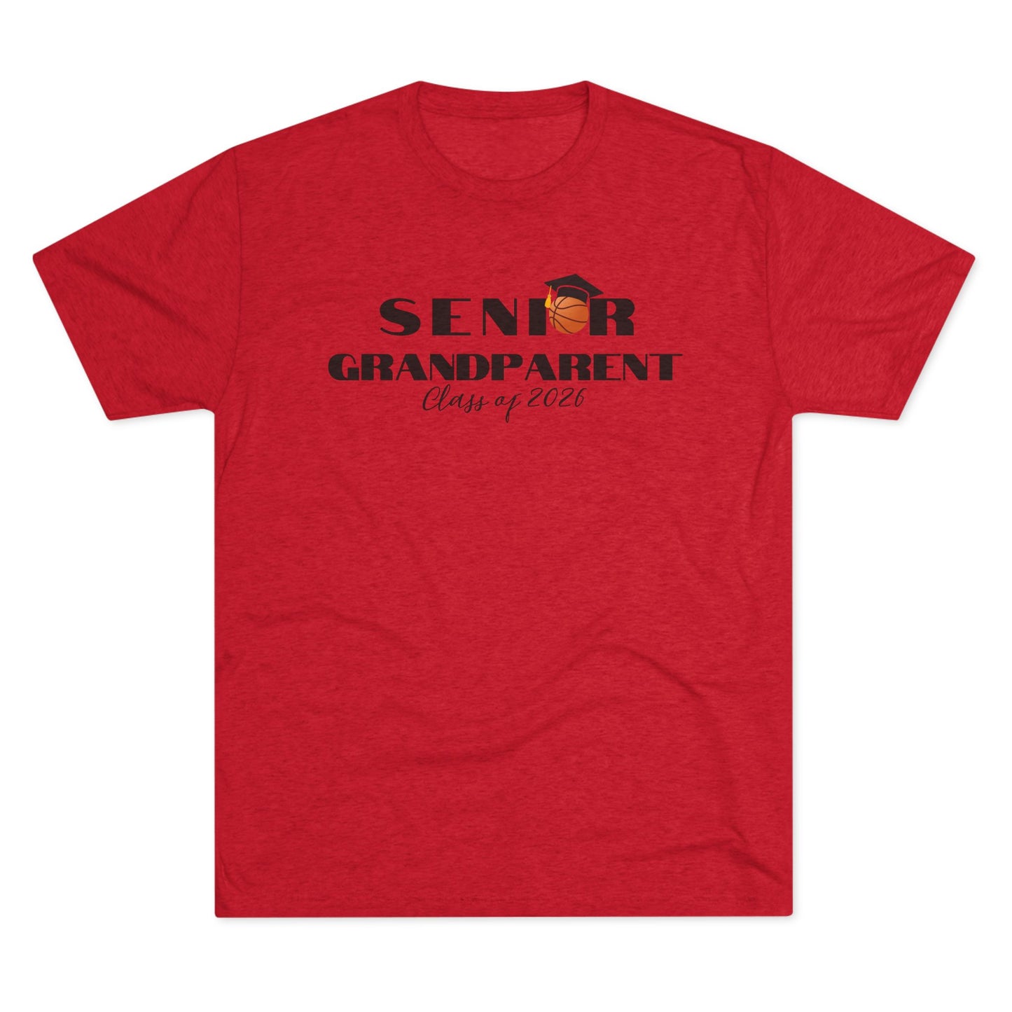 Senior Basketball Grandparent Crew Tee, Graduation, Unisex Shirt, Class of 2026 Apparel