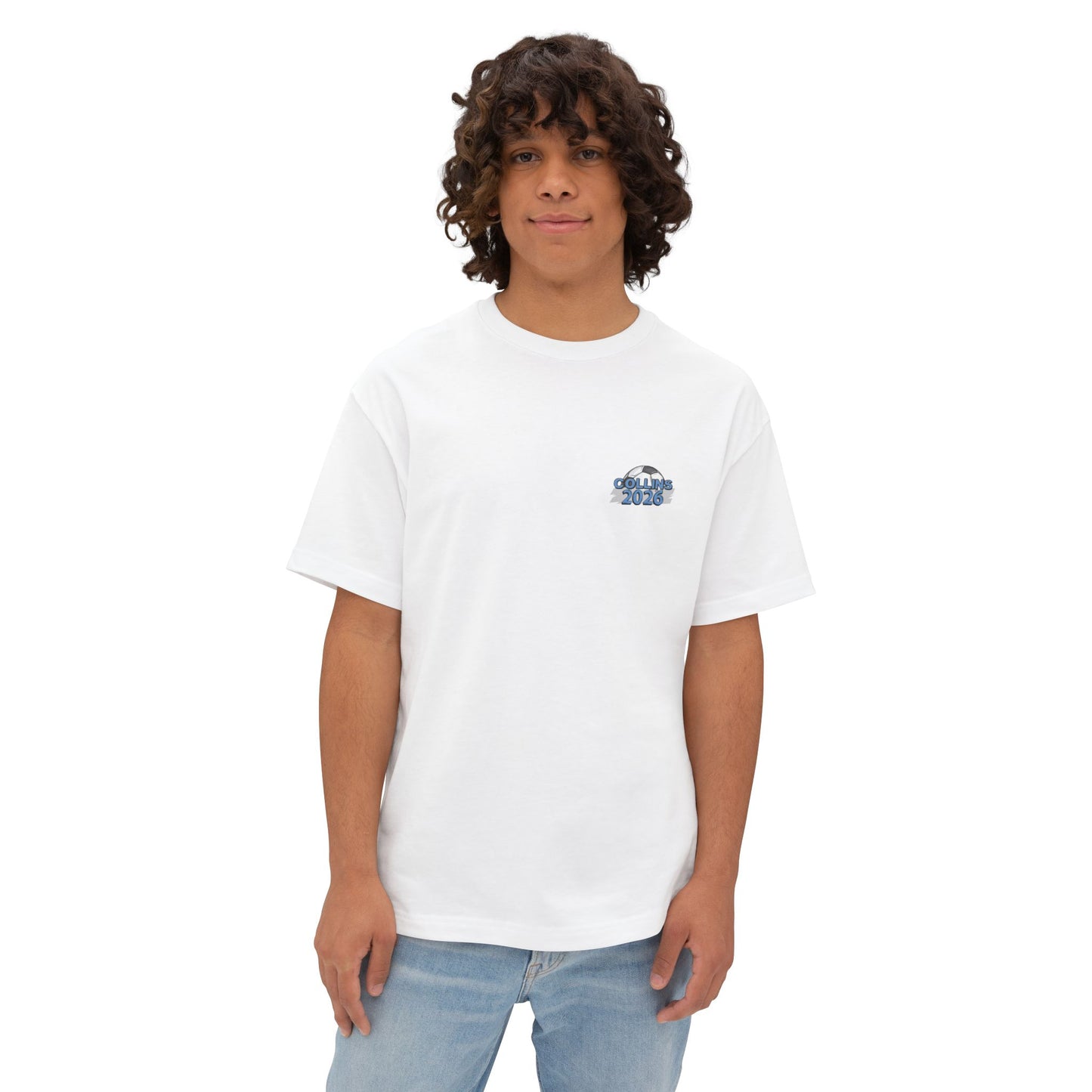 Collins Soccer Seniors Oversized Boxy Tee (Titans Crest), Soccer Senior Tribute, Class of 2026