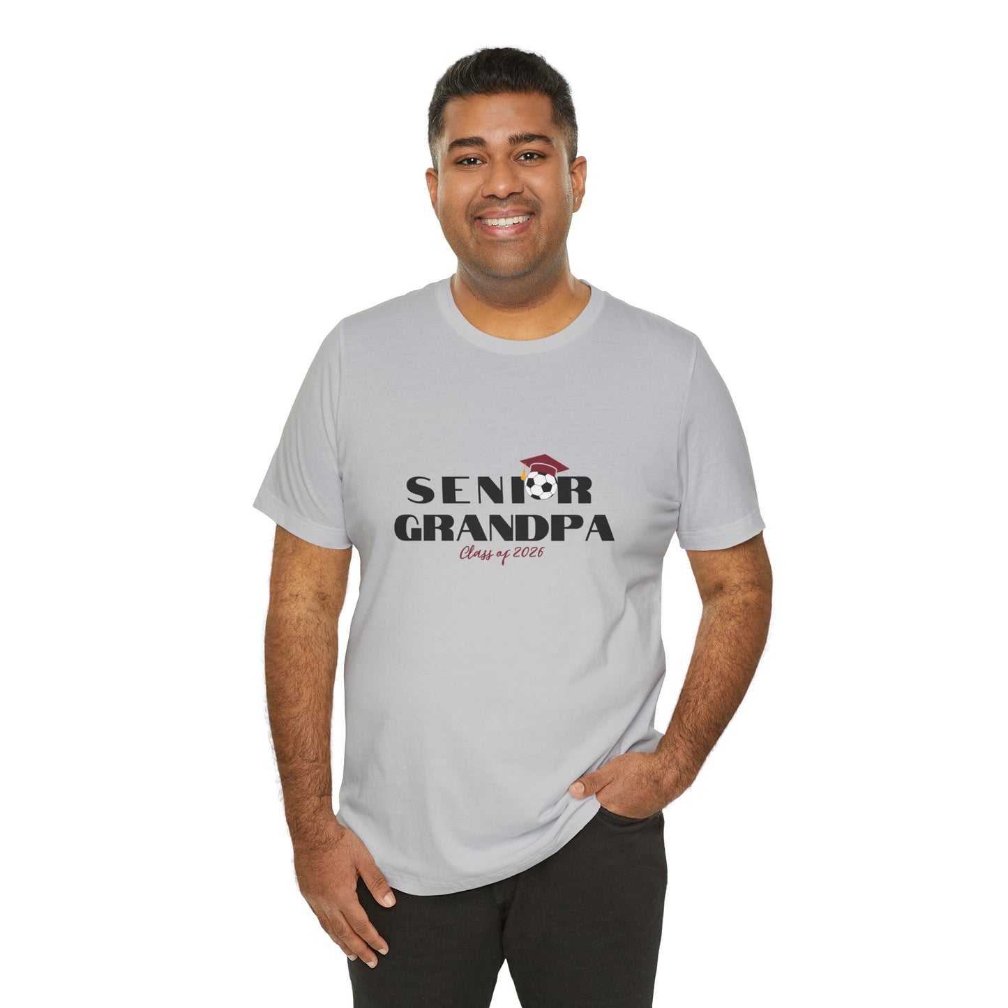 Senior Soccer Grandpa Graduation Tee, Proud Grandparents, Class of 2026 Shirt, Family Celebration
