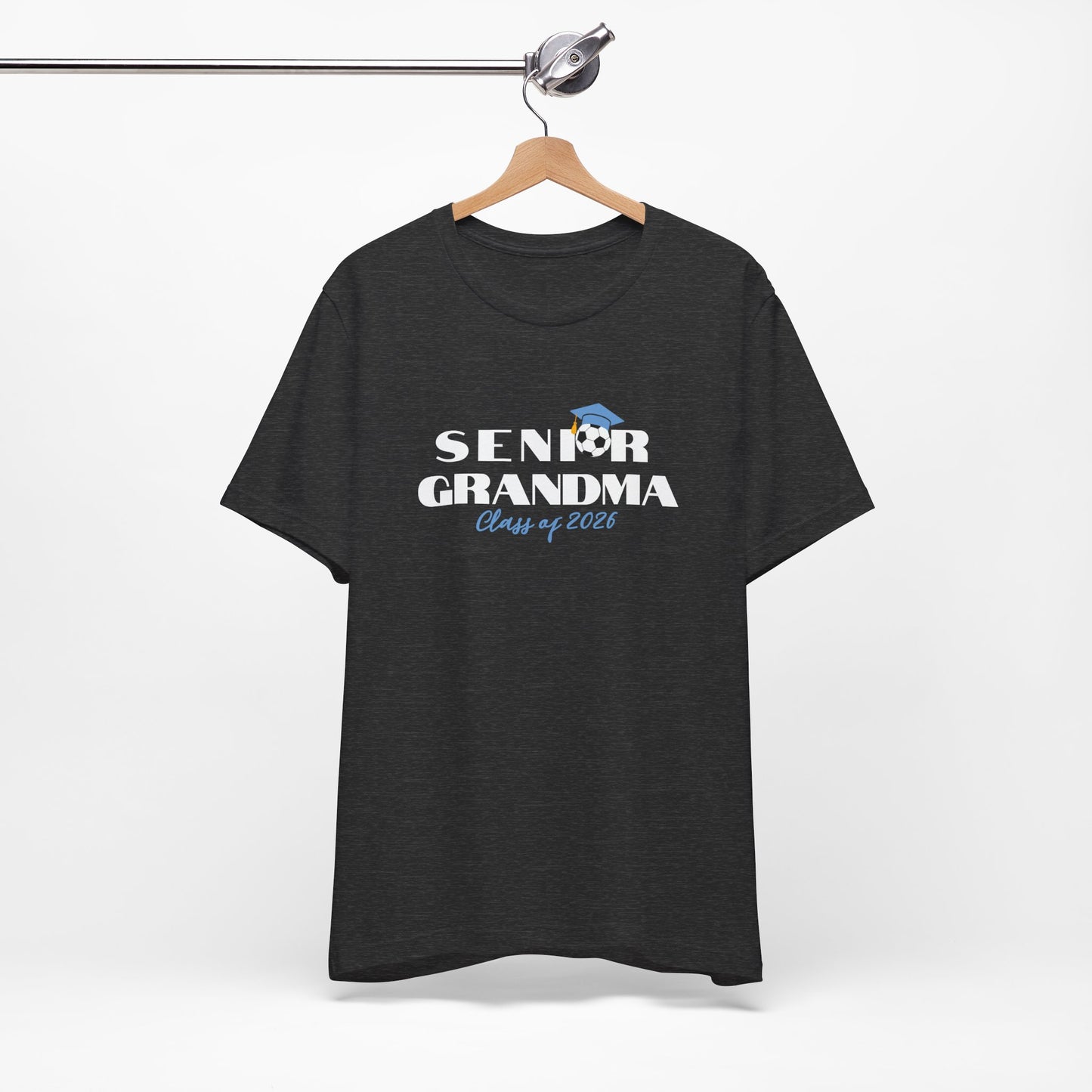 Soccer Senior Grandma Jersey T-Shirt, Class of 2026 Shirt, Gift for Graduation, Family Celebration