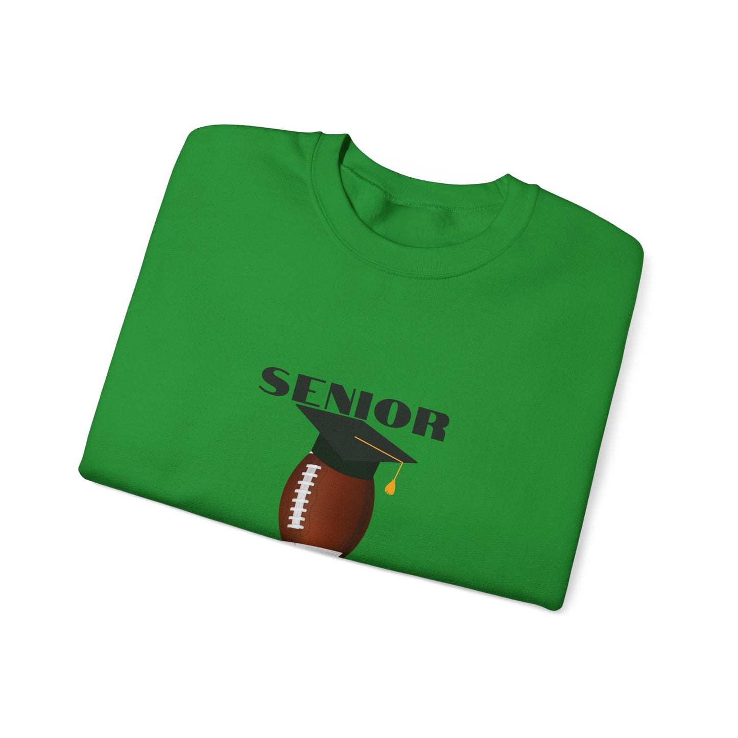 Senior Football Mom Crewneck Sweatshirt - Celebrate Graduation, Perfect Gift for Sports Moms, Comfortable Casual Wear, Unisex Sweater