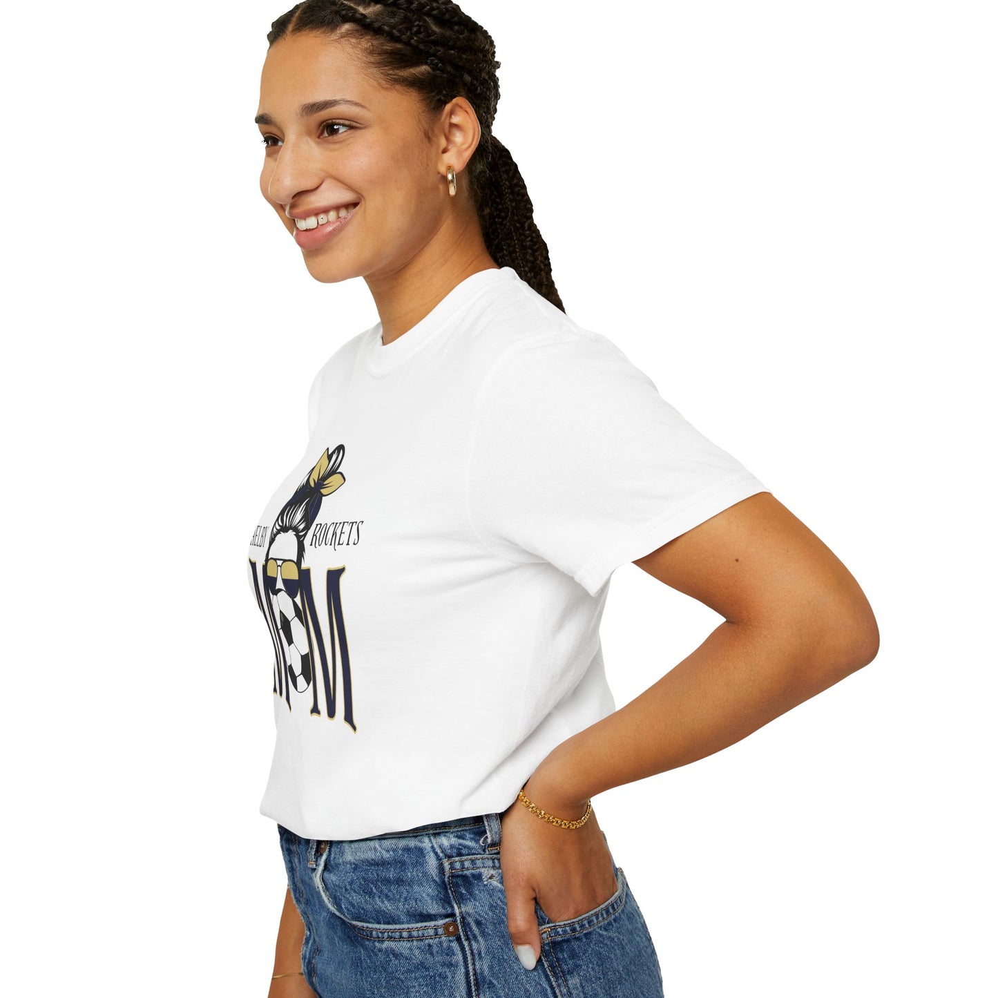 Shelby Rockets Cool Soccer Mom T-Shirt, Gift for Sports Moms, Garment-Dyed Tee