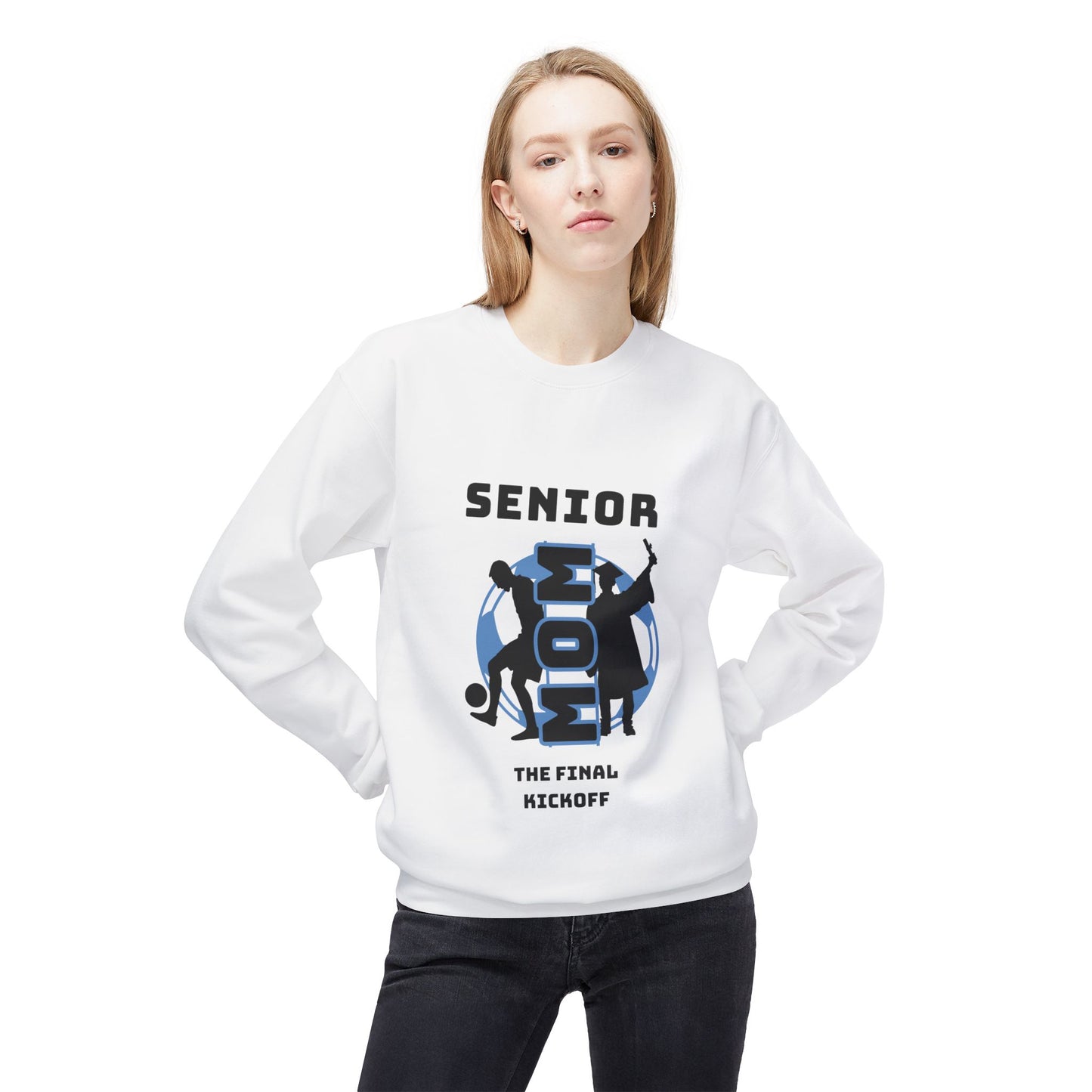 Senior Year- Soccer Mom- Final Kickoff Crewneck Sweatshirt