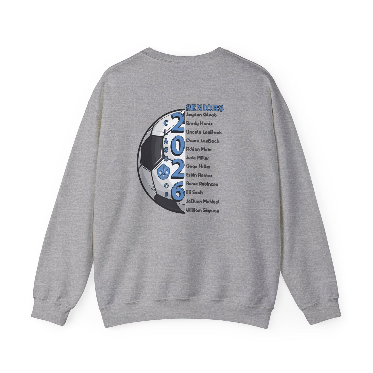 Collins Soccer Seniors Crewneck Sweatshirt (Option 2), Class of 2026, High School Soccer