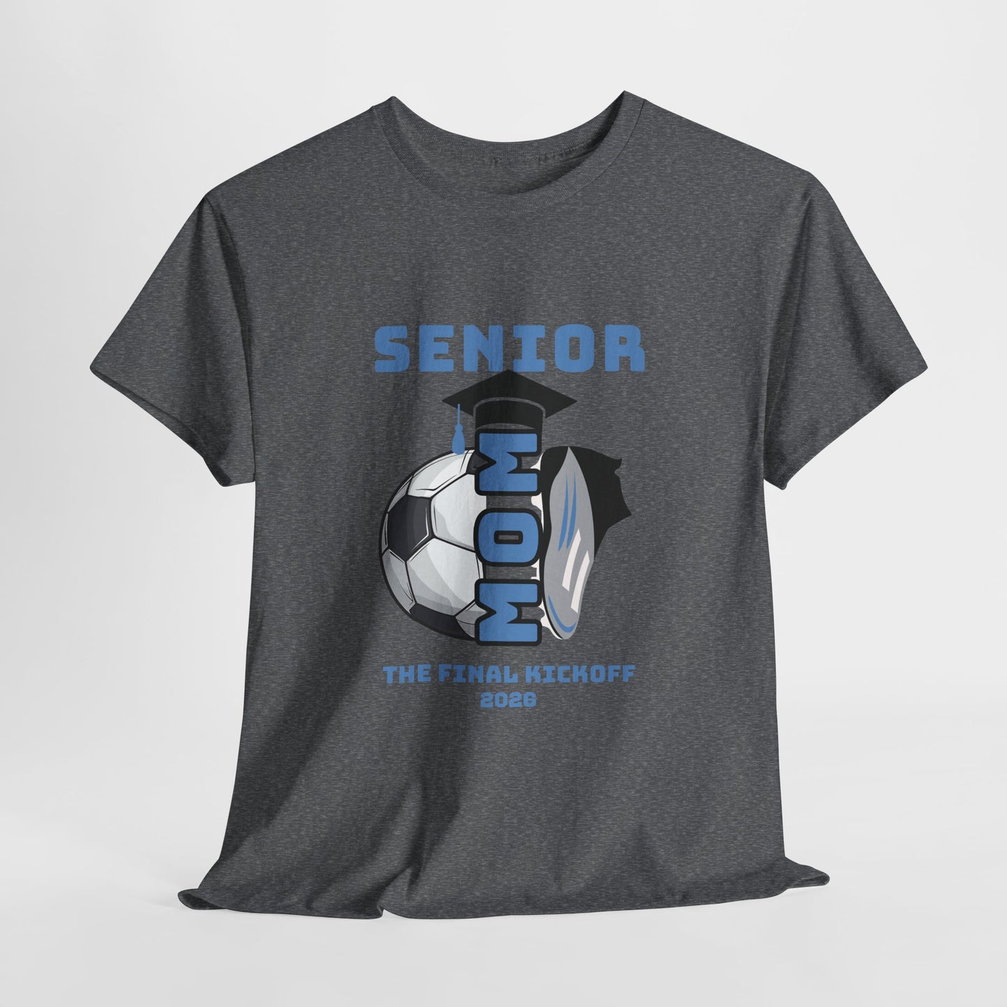 Senior Soccer Heavy Cotton Tee, Graduation Shirt, Class of 2026 Apparel