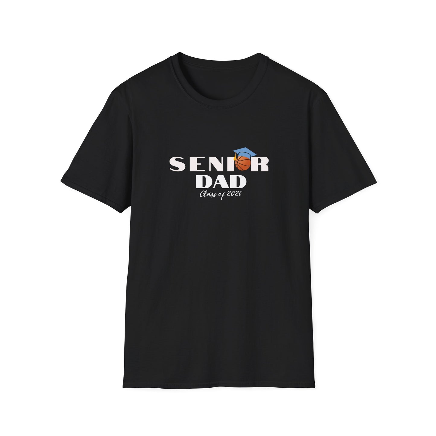 Senior Basketball Dad, Graduation T-Shirt, Unisex Tee for Fathers, Dad Shirt for Celebrations