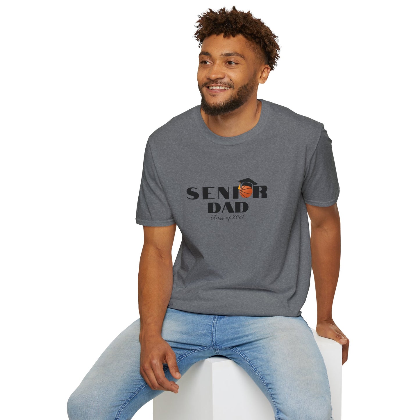 Senior Basketball Dad, Graduation T-Shirt, Unisex Tee for Fathers, Dad Shirt for Celebrations
