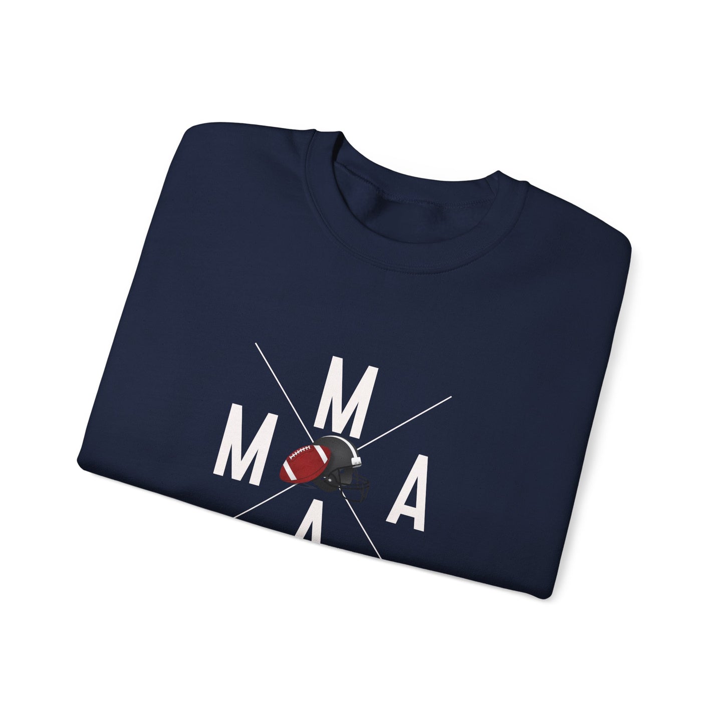 Stylish MAMA Crewneck Sweatshirt, Unisex Sweatshirt, Casual Wear, Football Season, Gift for Moms, Sports Sweatshirt, Fitness Clothing