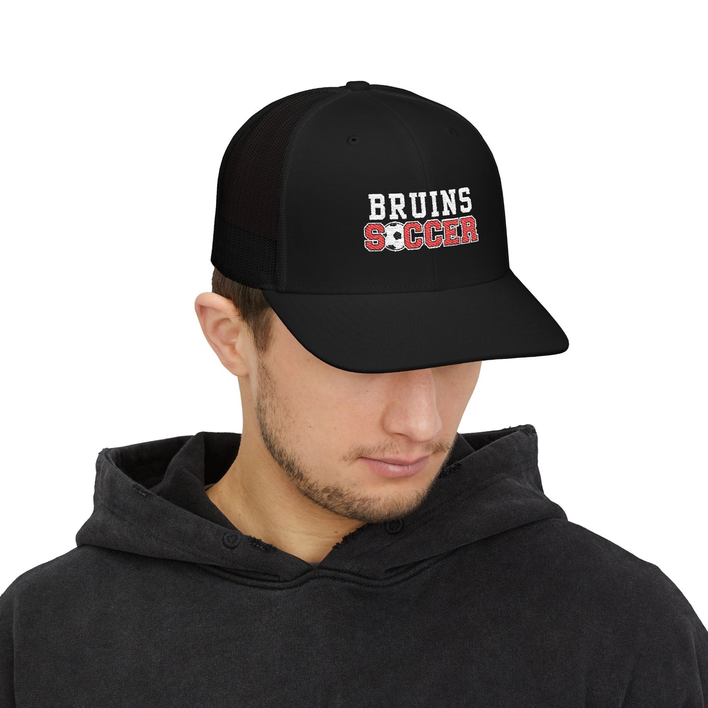 Bruins Soccer Snapback Trucker Cap, Adjustable Hat, Sports Cap, Gift for Soccer Fans, Outdoor Cap, Team Spirit Hat