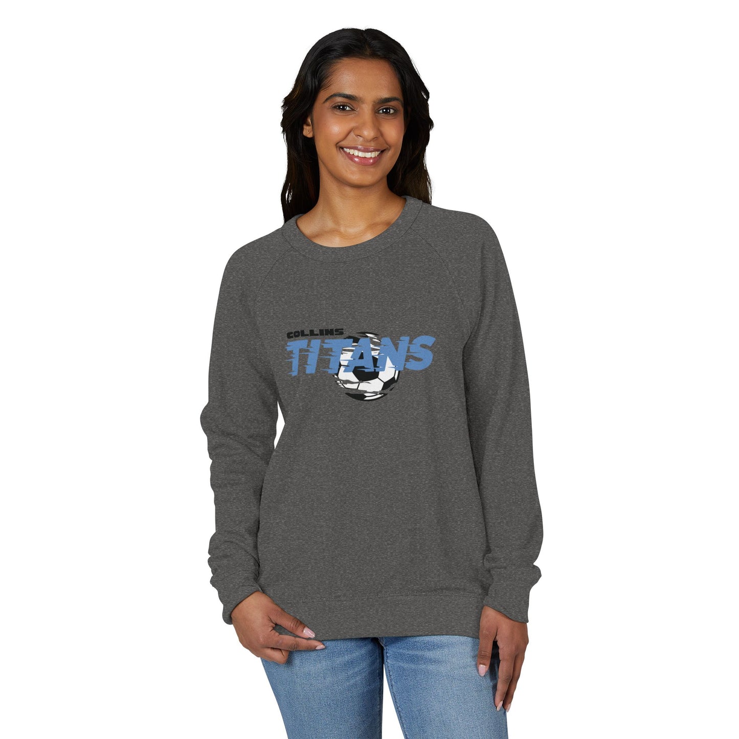 Titans Soccer French Terry Crewneck Sweatshirt, Soccer Spirit Wear, Comfortable Athletic Apparel