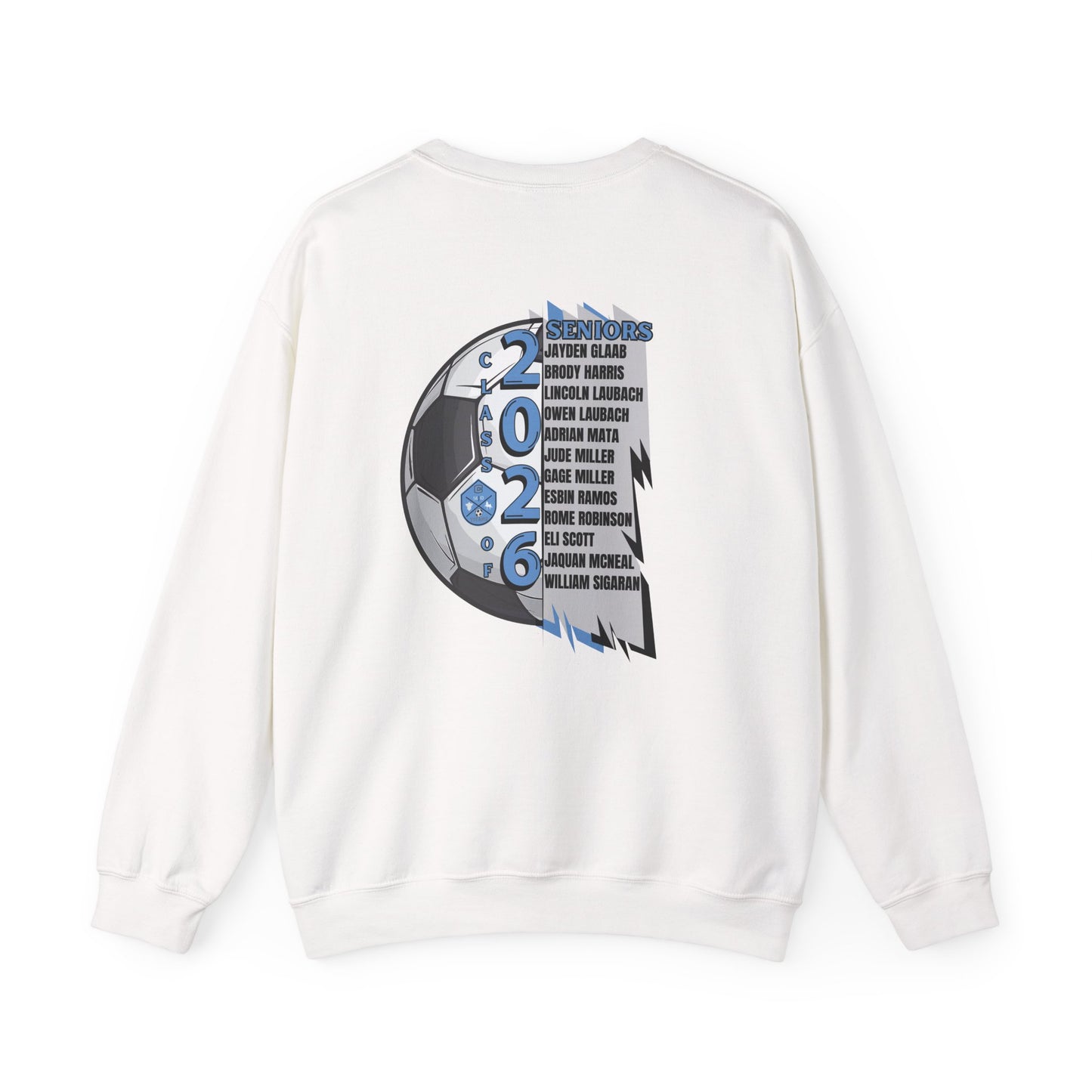Collins Soccer Seniors Crewneck Sweatshirt, Class of 2026, High School Soccer