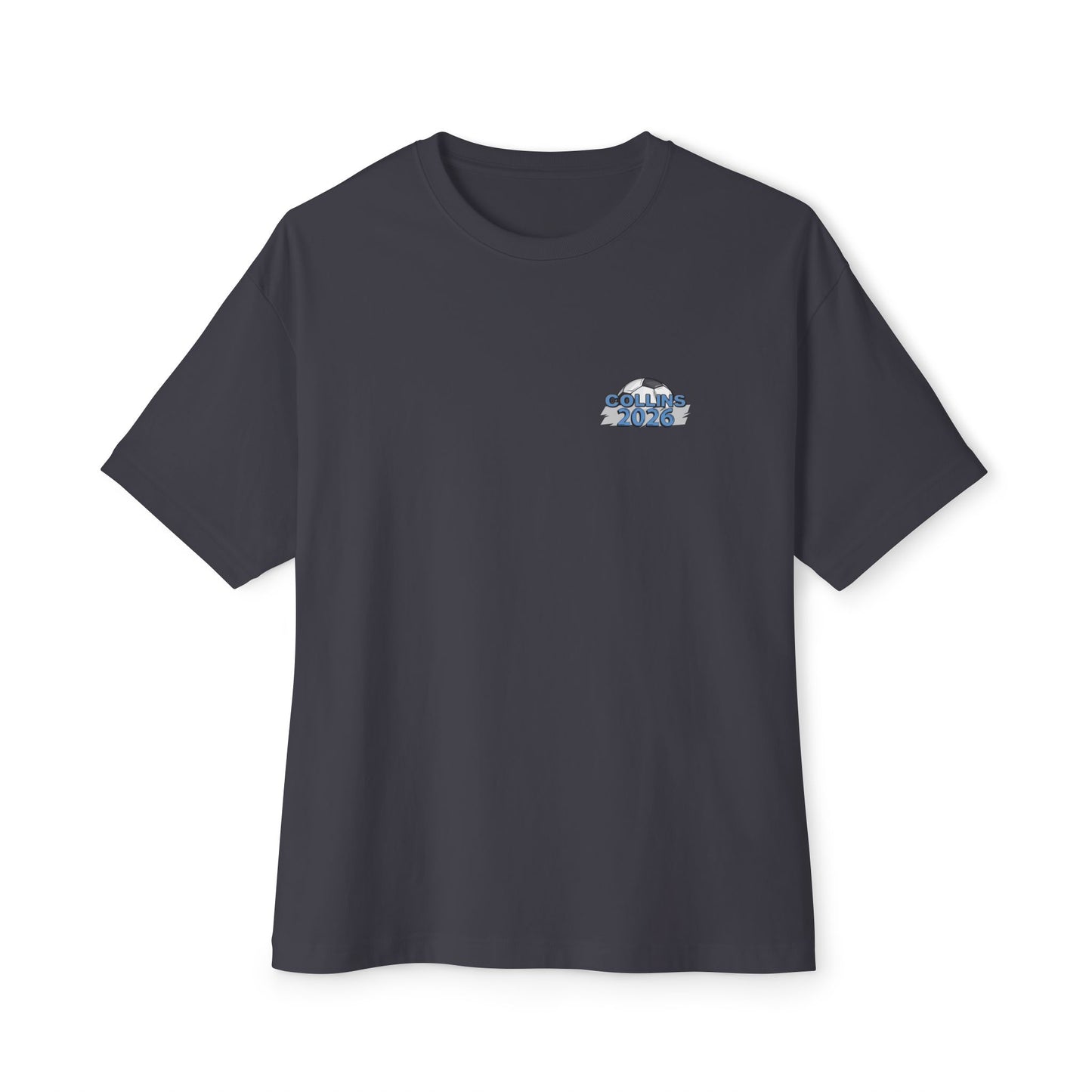 Collins Soccer Seniors Oversized Boxy Tee (Titans Crest), Soccer Senior Tribute, Class of 2026