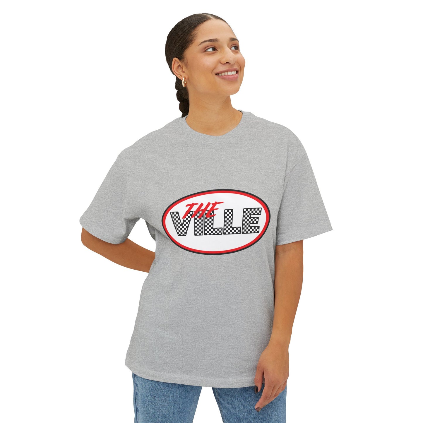 Casual Graphic Tee – The Ville Design, Cozy Oversized Fit