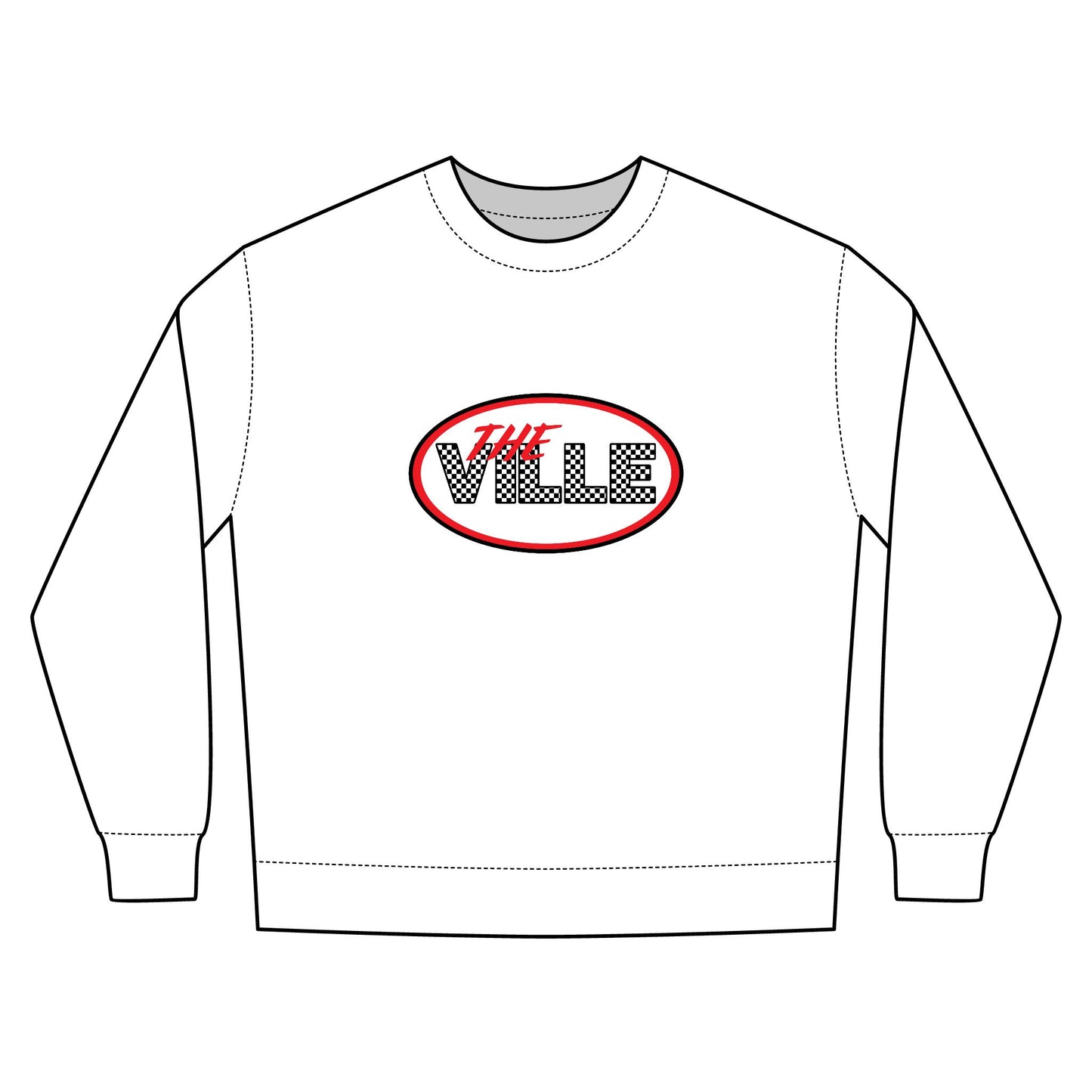 Urban Crewneck Sweatshirt with 'The Ville' Design – Game Day- Football Season