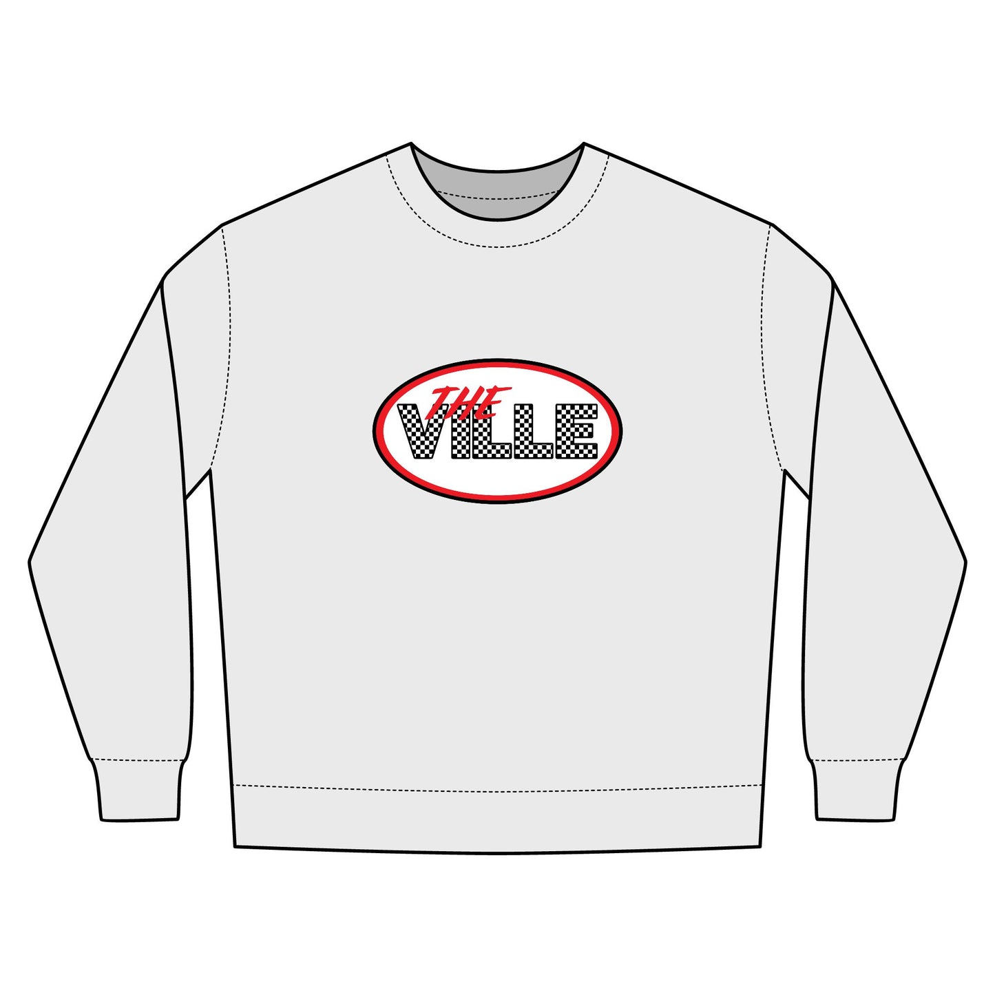 Urban Crewneck Sweatshirt with 'The Ville' Design – Game Day- Football Season