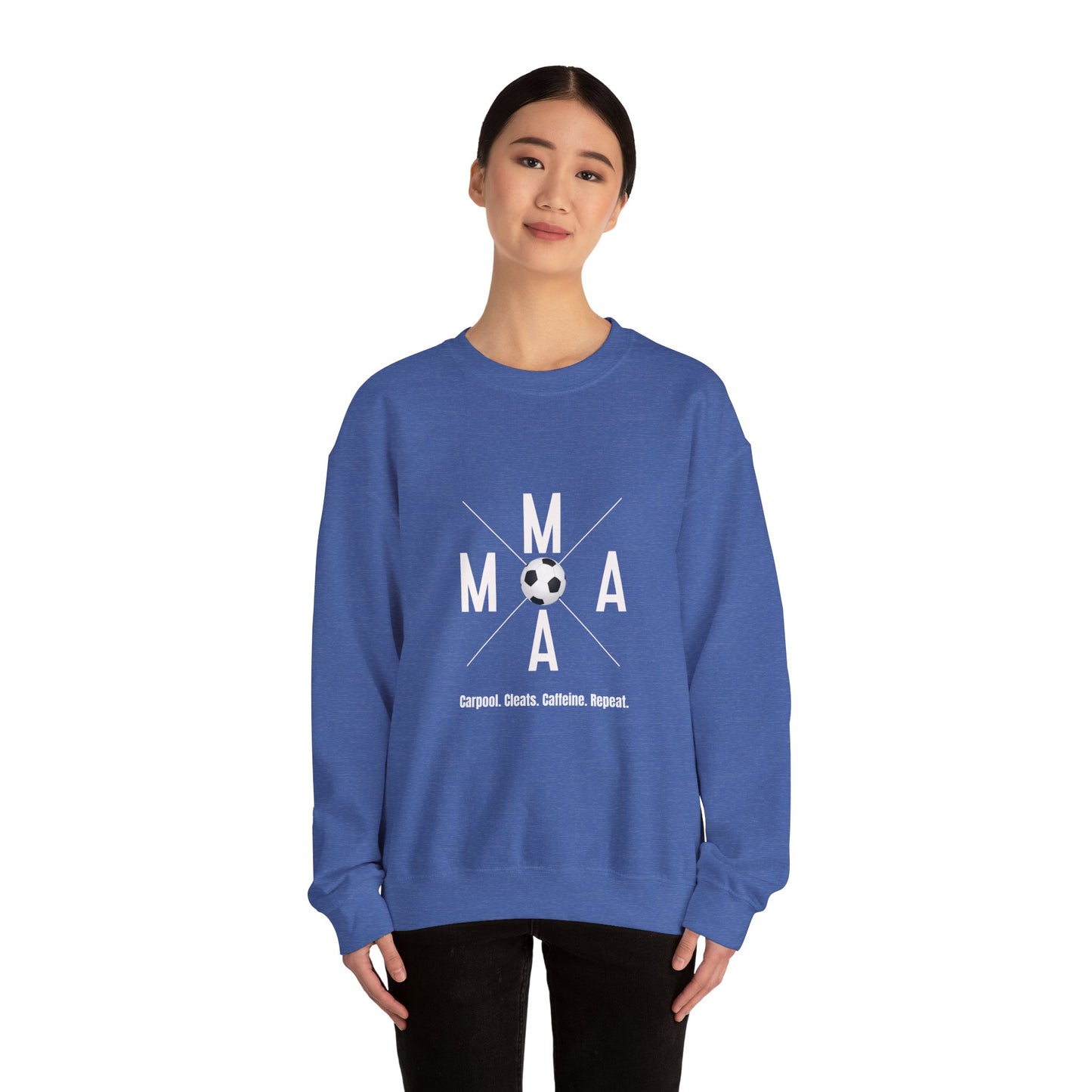 SOCCER MAMA Crewneck Sweatshirt, Sports Apparel, Gift for Soccer Moms, Casual Wear, Soccer Player Sweatshirt