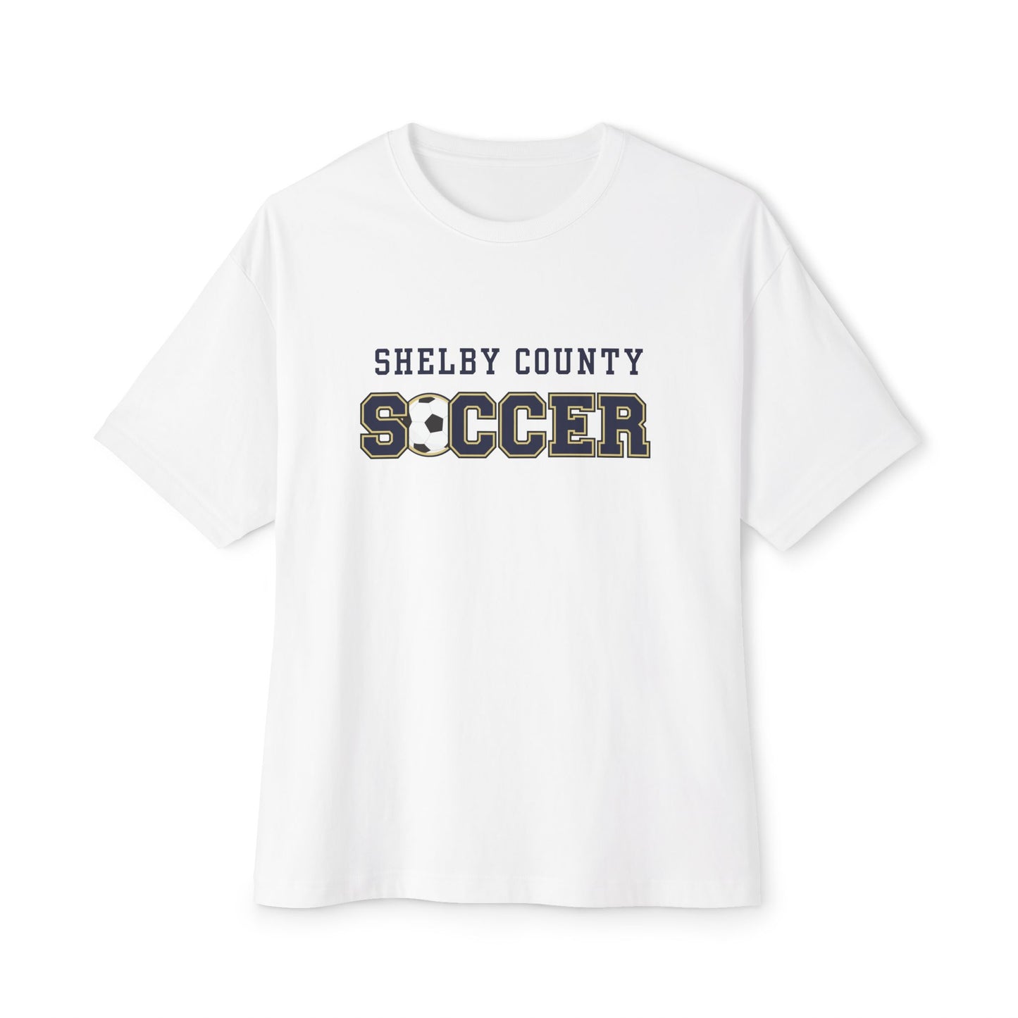 Shelby County Soccer Oversized Boxy Tee - Unisex Sport Tee, Team Spirit Apparel