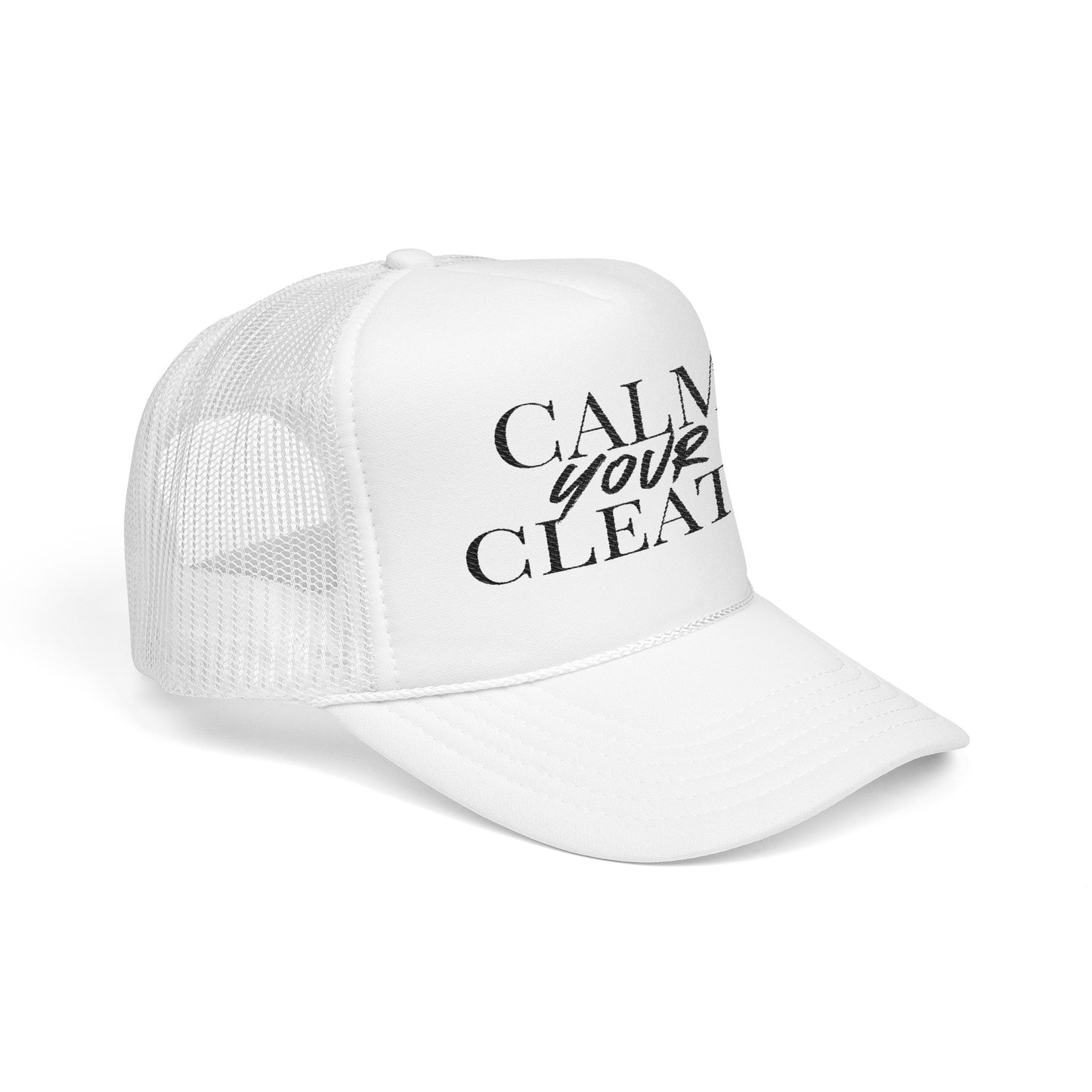 Calm Your Cleats Foam Trucker Hat | Embroidered Sport Cap | Perfect Gift for Soccer Fans | Summer Vibes, Casual Wear, [...]