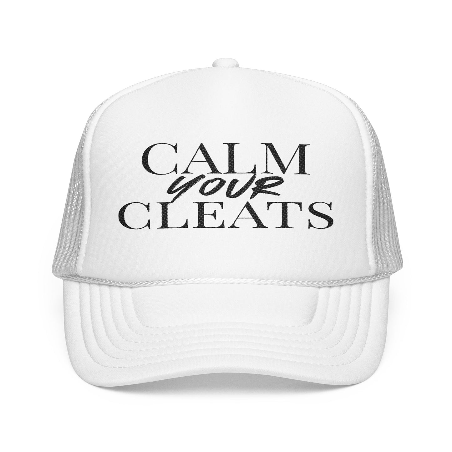 Calm Your Cleats Foam Trucker Hat | Embroidered Sport Cap | Perfect Gift for Soccer Fans | Summer Vibes, Casual Wear, [...]