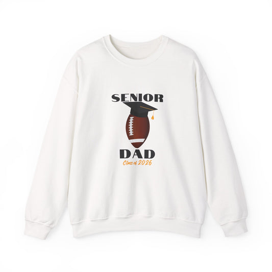 Senior Dad Crewneck Sweatshirt, Football Dad, Football Fan Apparel, Cozy Sweatshirt for Dads