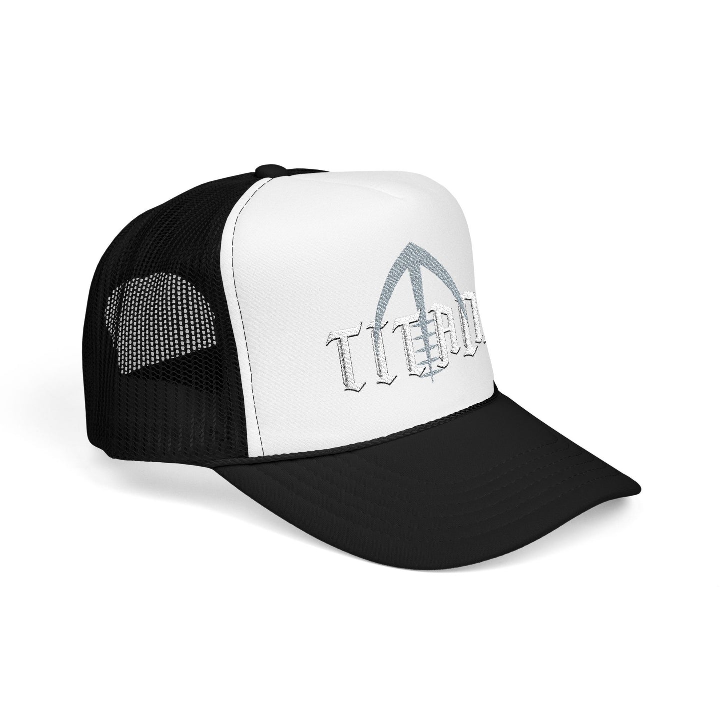 TITANS Embroidered Foam Trucker Hat, Stylish Snapback, Collins Football