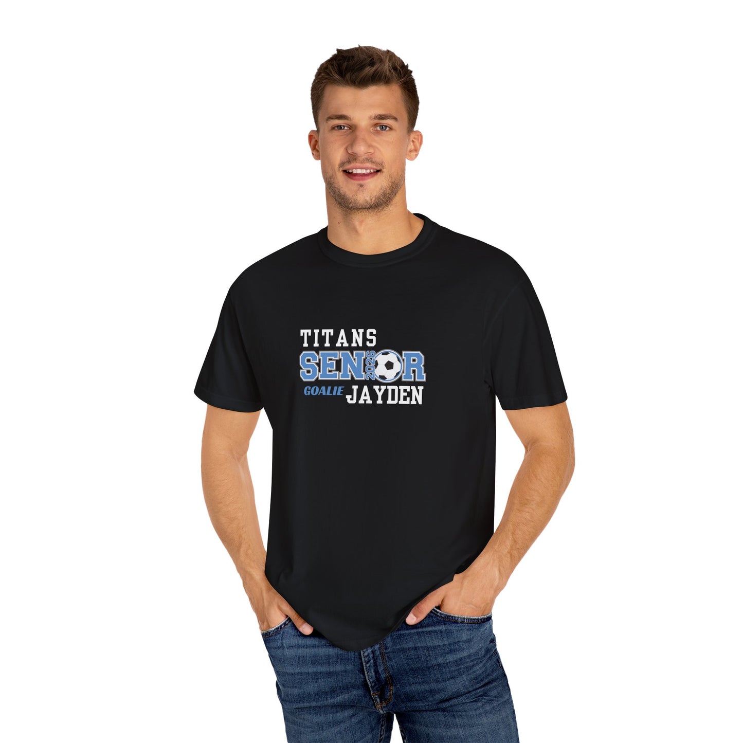 Senior Goalie Dad T-Shirt, Soccer Tee for Game Day, Team Spirit Apparel