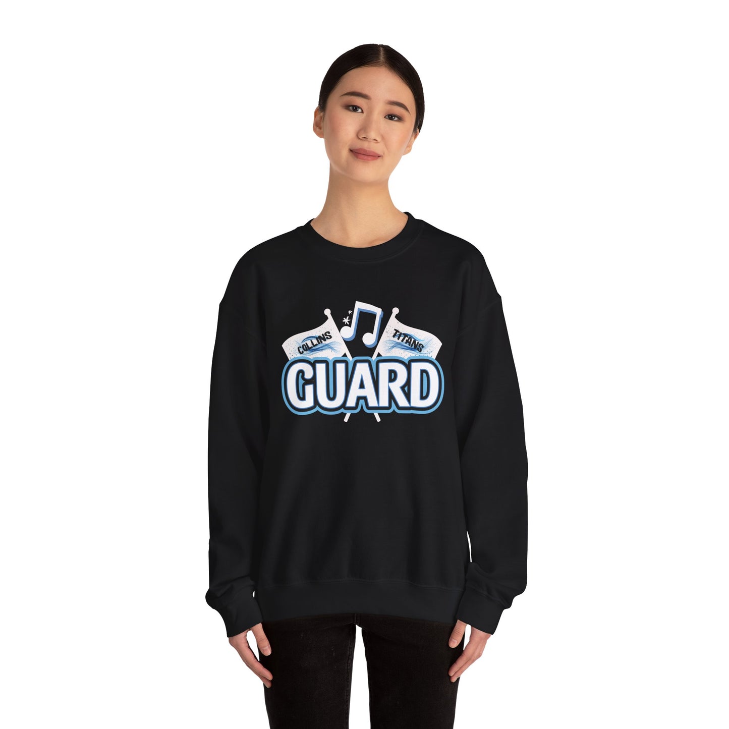 Color Guard Crewneck Sweatshirt - Perfect for Marching Band- Collins High School