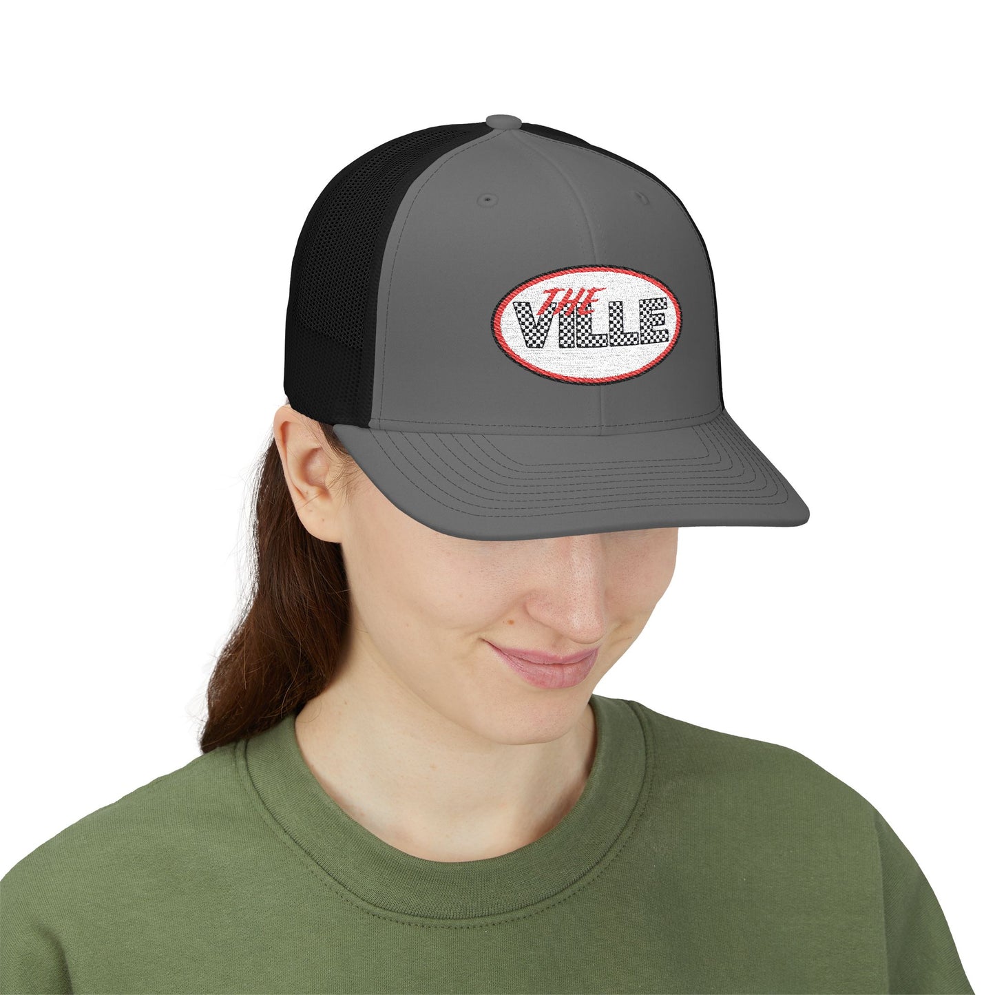 The Ville Snapback Trucker Cap, Stylish Embroidered Cap, Perfect for Game Day