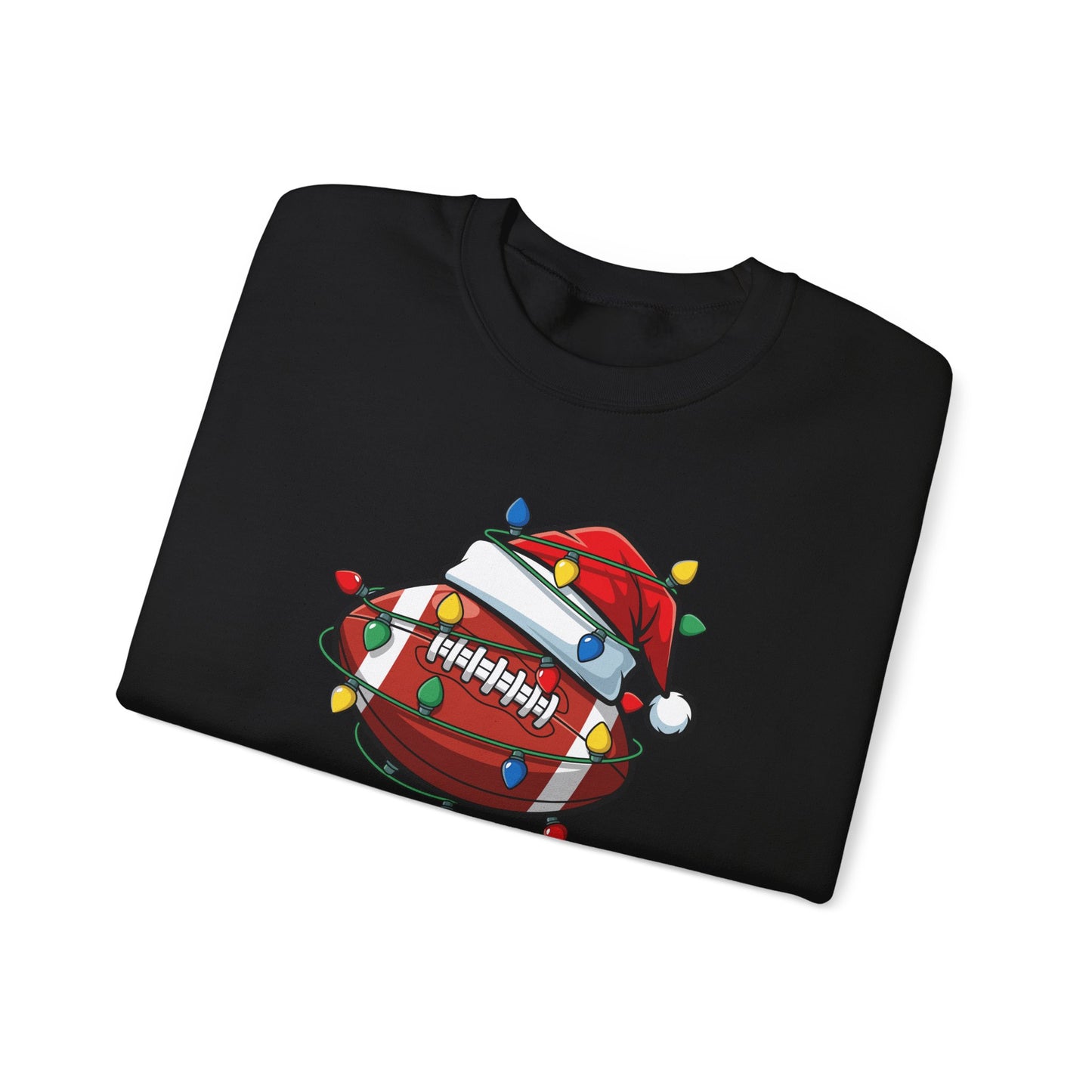 May Tackle While Untangling Lights Holiday Crewneck, Football