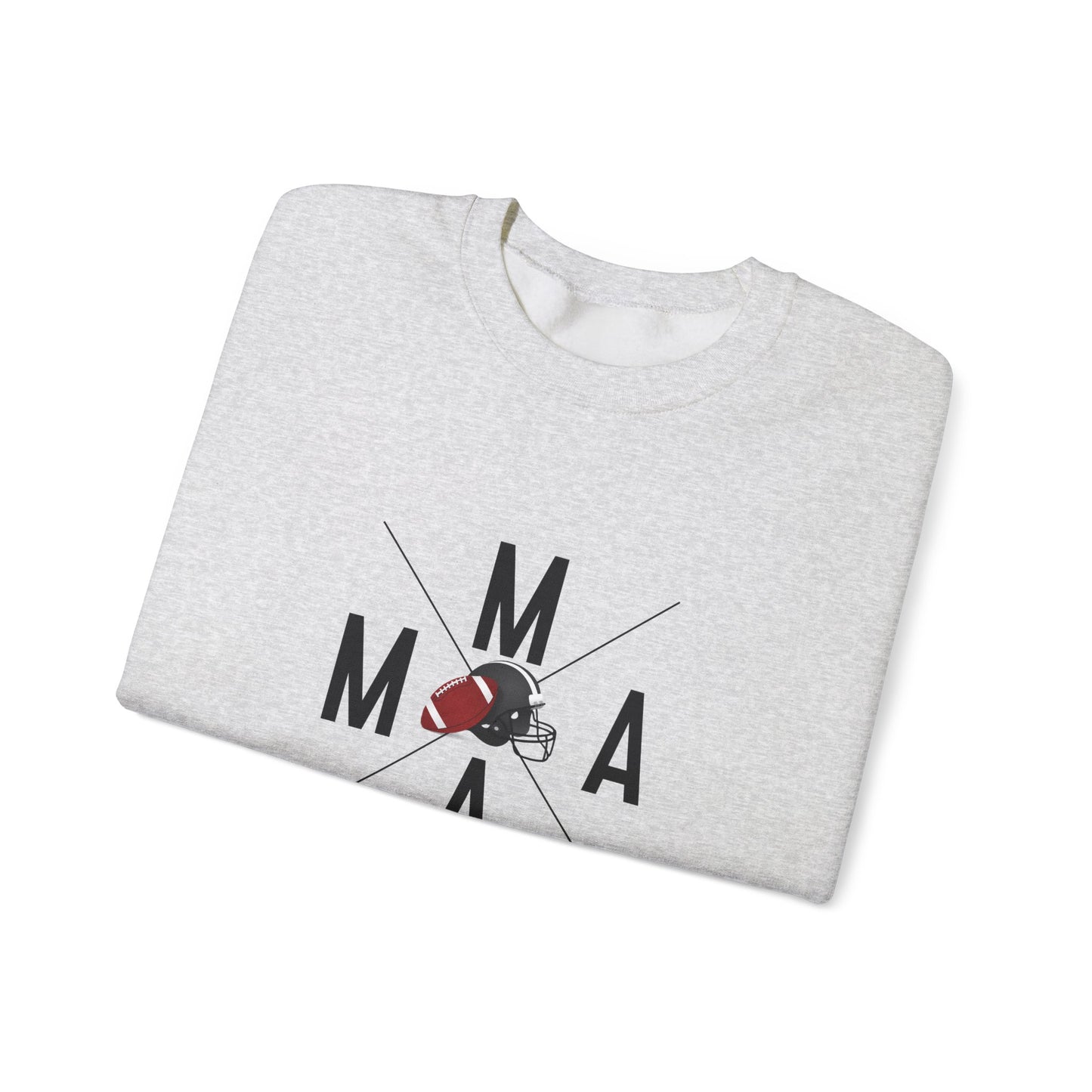 Stylish MAMA Crewneck Sweatshirt, Unisex Sweatshirt, Casual Wear, Football Season, Gift for Moms, Sports Sweatshirt, Fitness Clothing