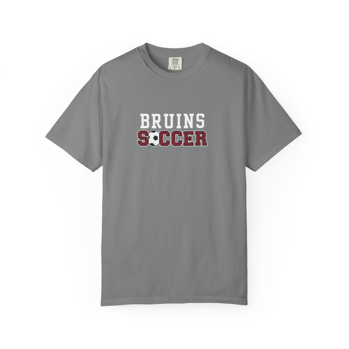 Bruins Soccer Garment-Dyed T-Shirt, Unisex Sports Tee, Comfortable Casual Wear, Perfect Gift for Soccer Fans, Team Spirit Apparel