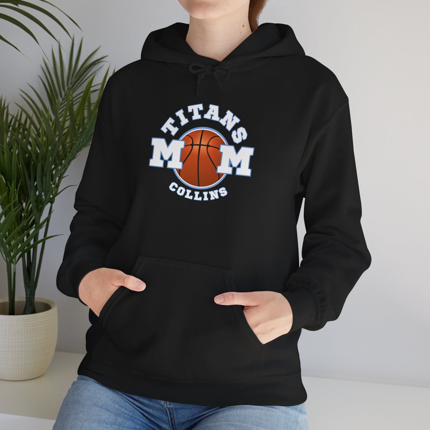 Titans MOM Basketball Hoodie – Personalized Collins Team Spirit Sweatshirt