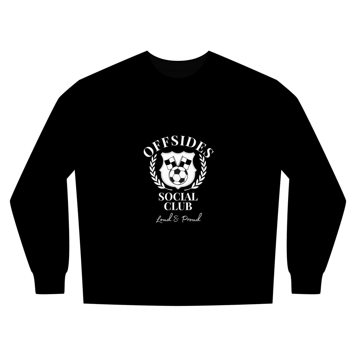 Soccer Urban Crewneck Sweatshirt - Perfect for Game Day, Sports Fans, Casual Wear, Team Spirit, Offsides Social Club