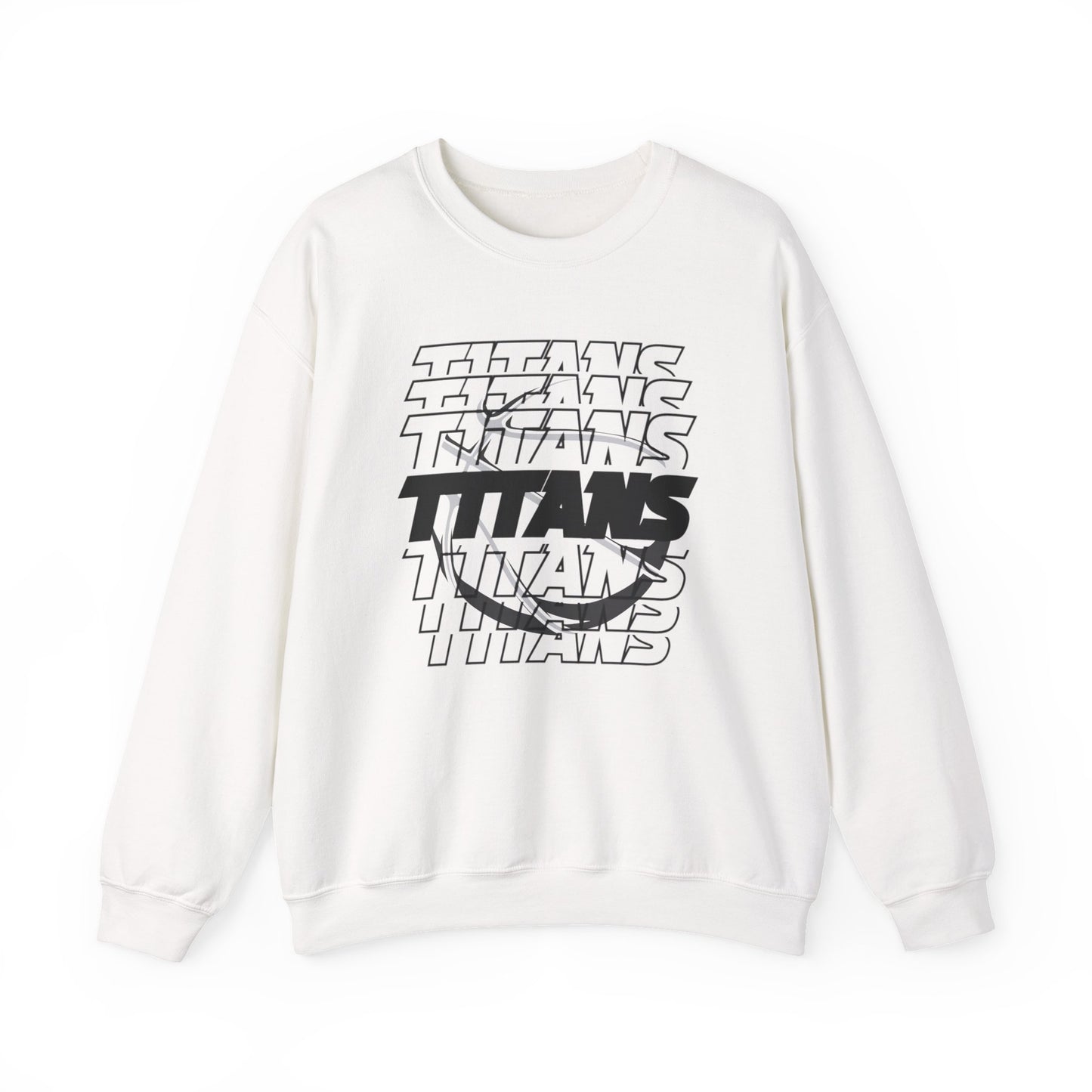 TITANS on Repeat Sweatshirt — Retro Stacked Basketball Crewneck