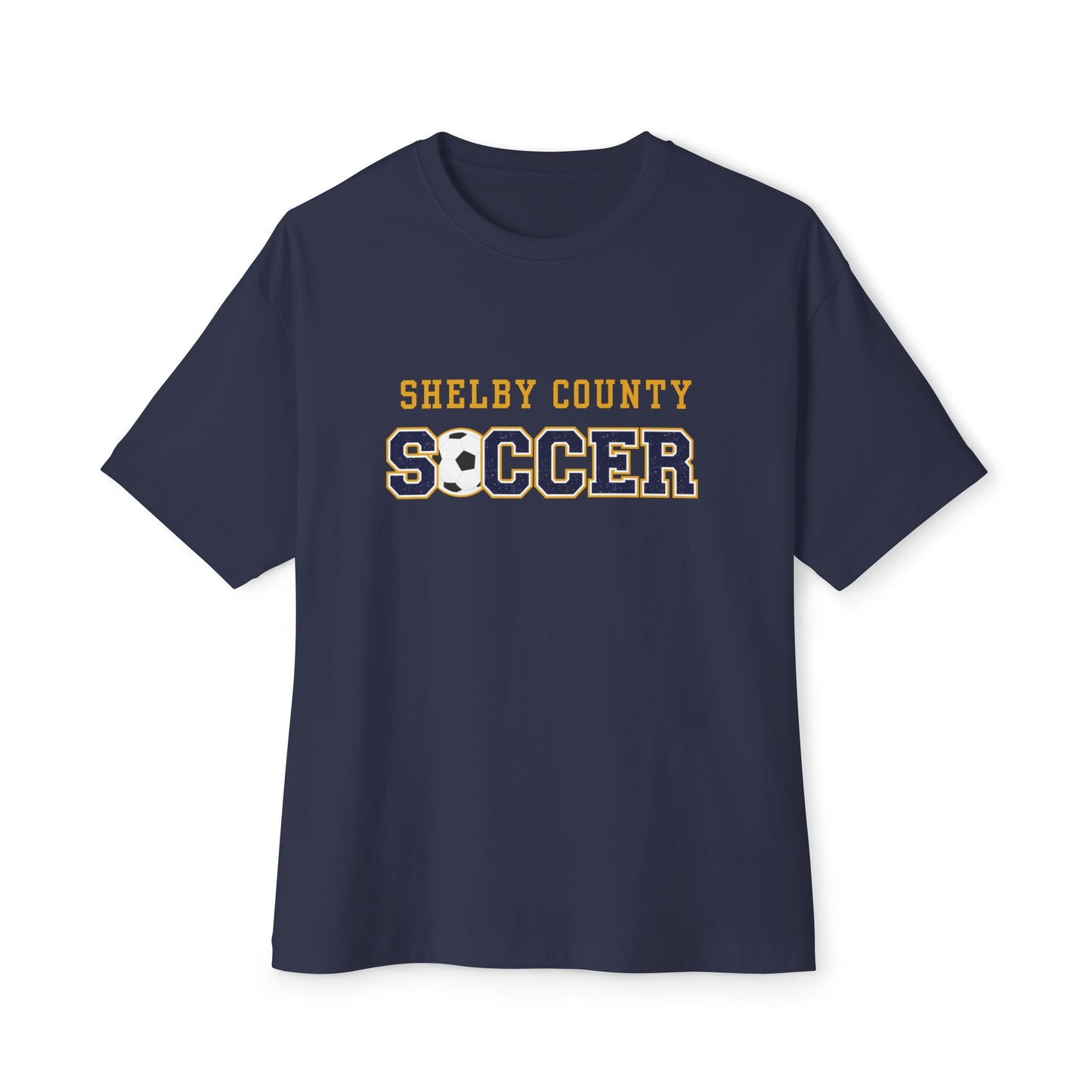 Shelby County Soccer Oversized Boxy Tee - Unisex Sport Tee, Team Spirit Apparel