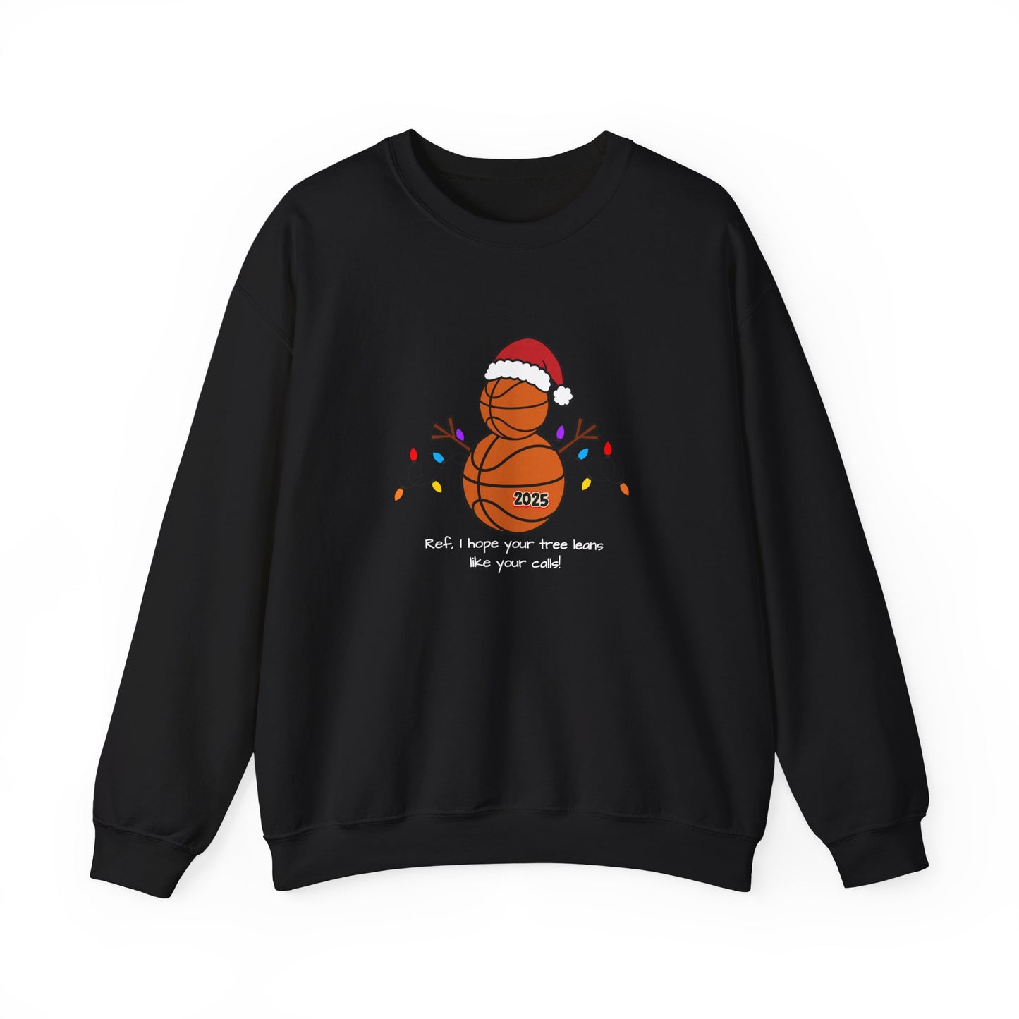 Basketball Christmas Crewneck Sweatshirt – 2025 Santa Basketball Holiday Sweatshirt
