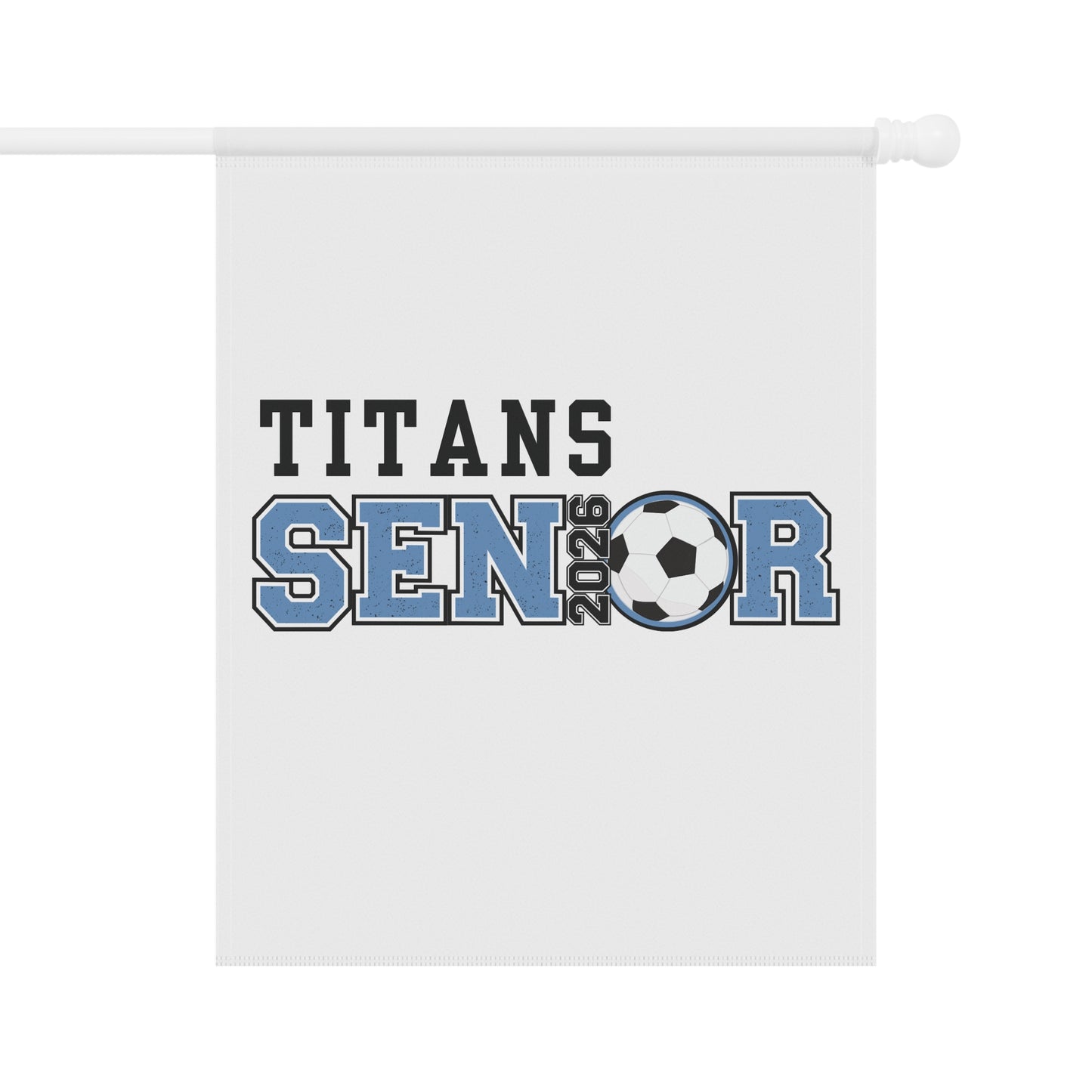 Titans Senior Soccer Garden Banner | Personalized Outdoor Decor, Graduation Celebration, Custom Yard Sign, Sports Event Decor