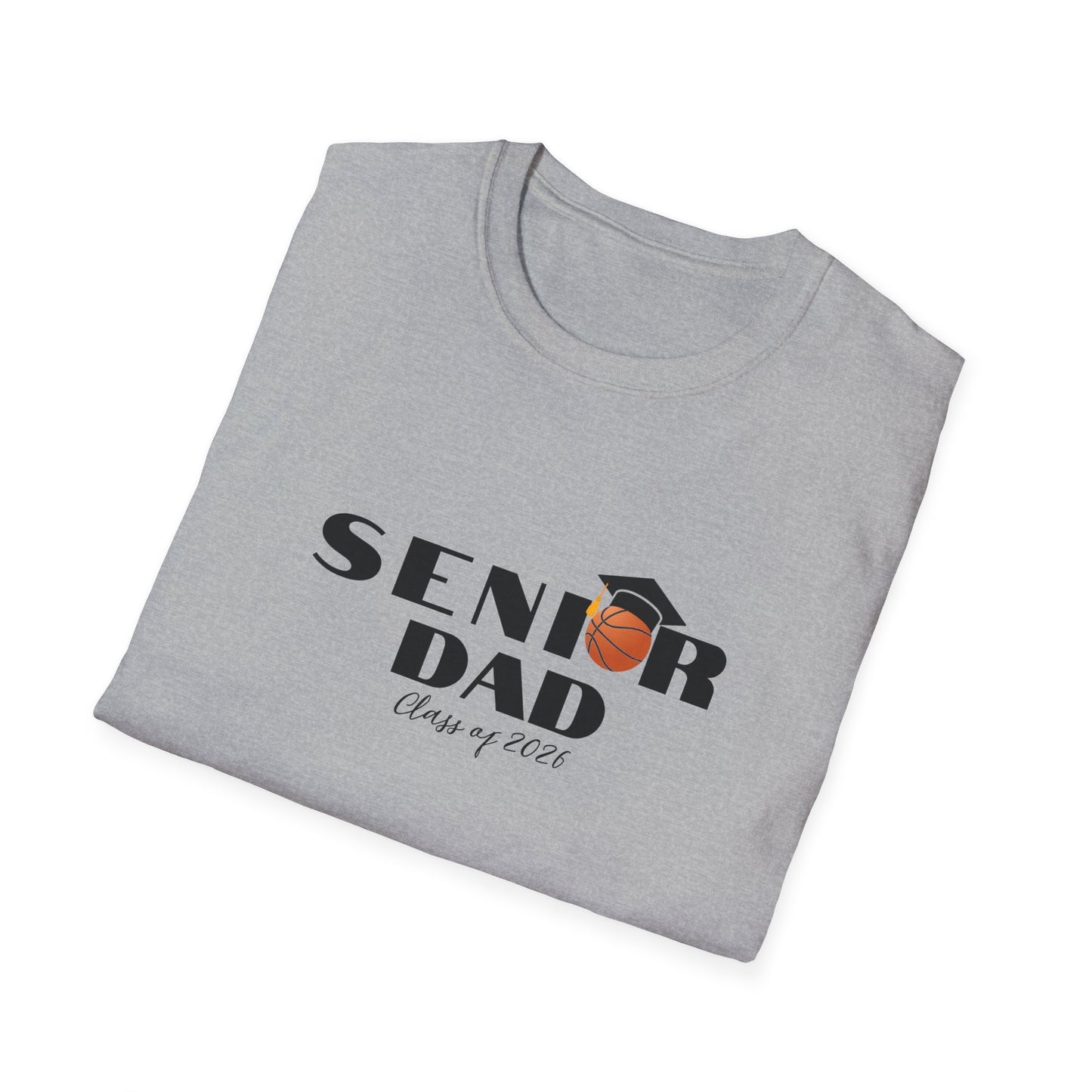 Senior Basketball Dad, Graduation T-Shirt, Unisex Tee for Fathers, Dad Shirt for Celebrations