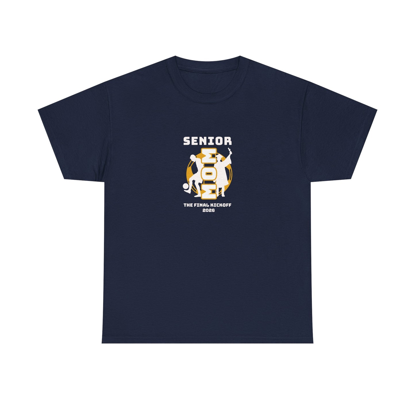 Final Kickoff Soccer Mom Heavy Cotton Tee | Graduation Gift, Class of 2026 Shirt, High School Senior Apparel, Comfortable Casual Wear, Printed Tee