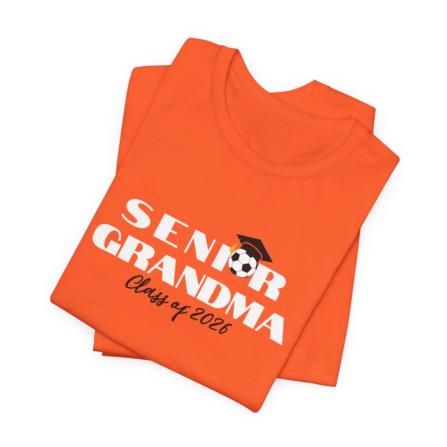 Soccer Senior Grandma Jersey T-Shirt, Class of 2026 Shirt, Gift for Graduation, Family Celebration